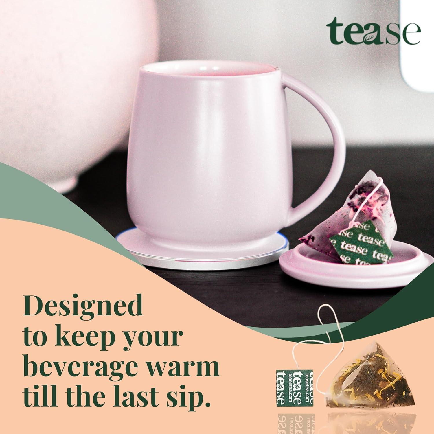 Taza Autocalentable Tease 12oz con Control de Temperatura