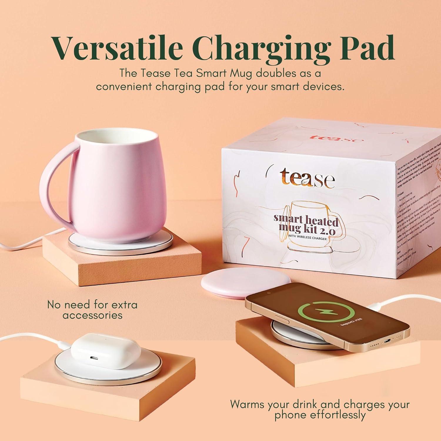 Taza Autocalentable Tease 12oz con Control de Temperatura