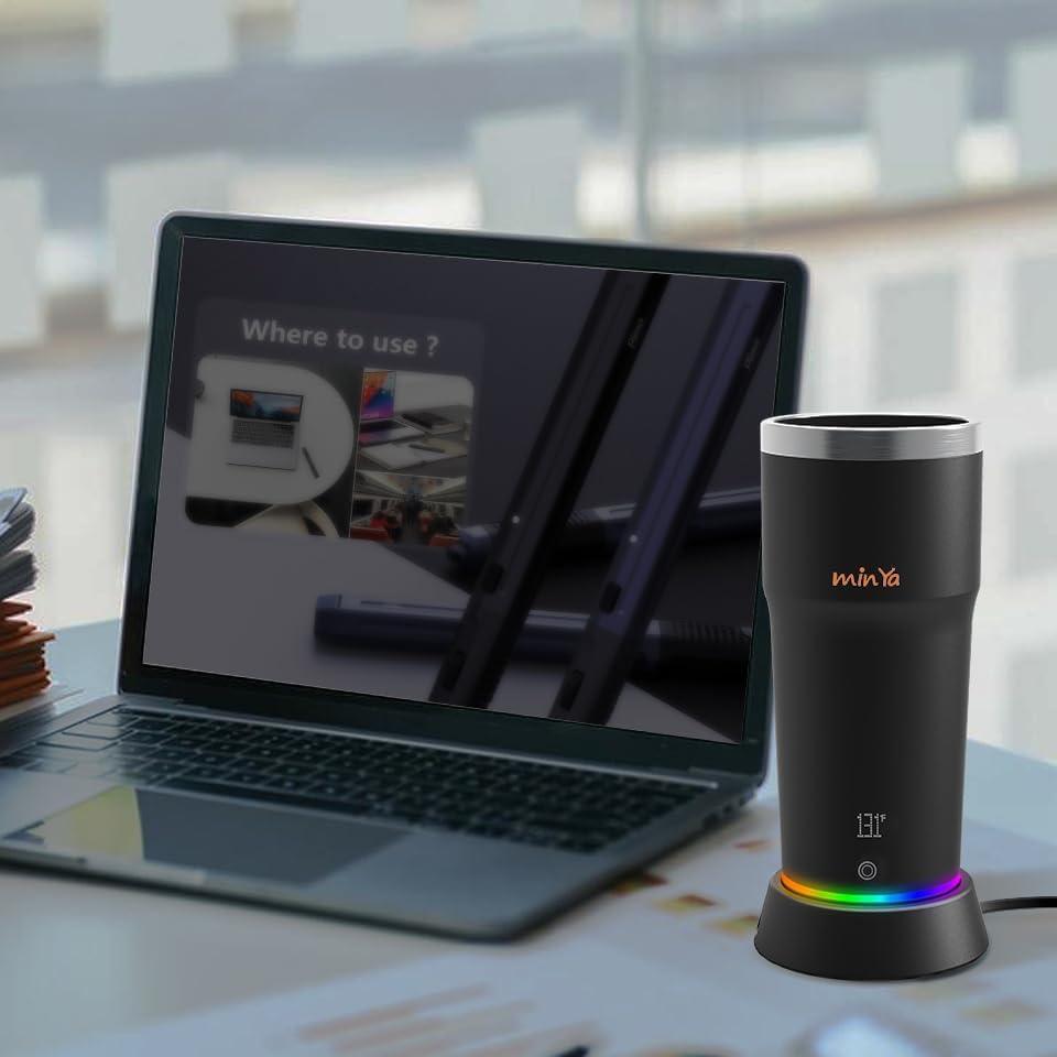 Taza Térmica Inteligente Min Ya de Acero Inoxidable 0.53L