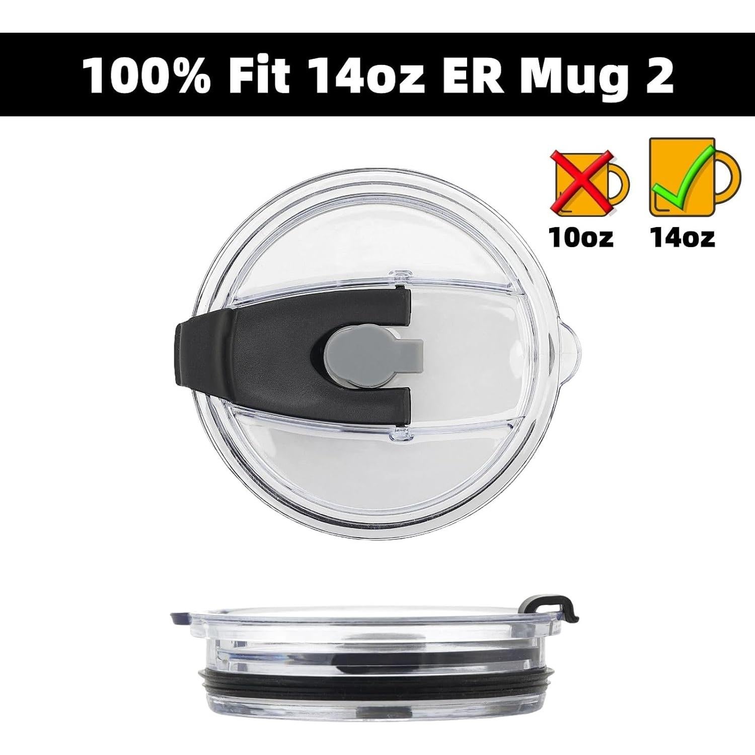 Tapa de café NASIUSE 14 oz 2 piezas a prueba de derrames