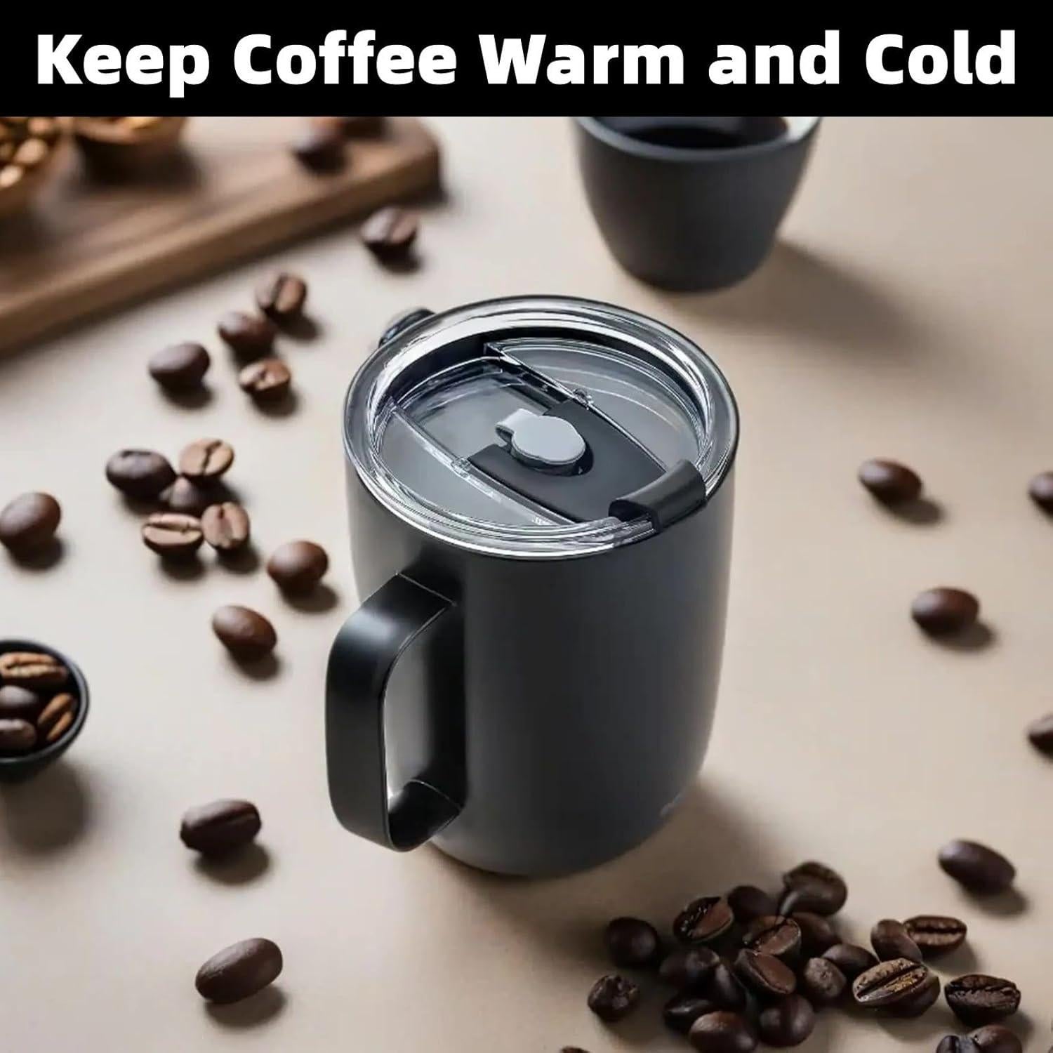 Tapa de café NASIUSE 14 oz 2 piezas a prueba de derrames