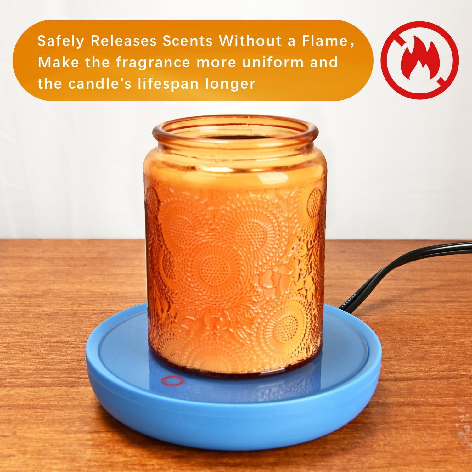 Calentador de Velas Inteligente ASAWASA Azul 17W con Apagado Automático