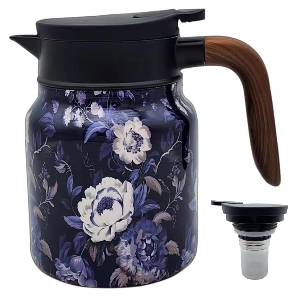 Termo de Té MofivKce 875ml Vintage Acero Inoxidable Aislado