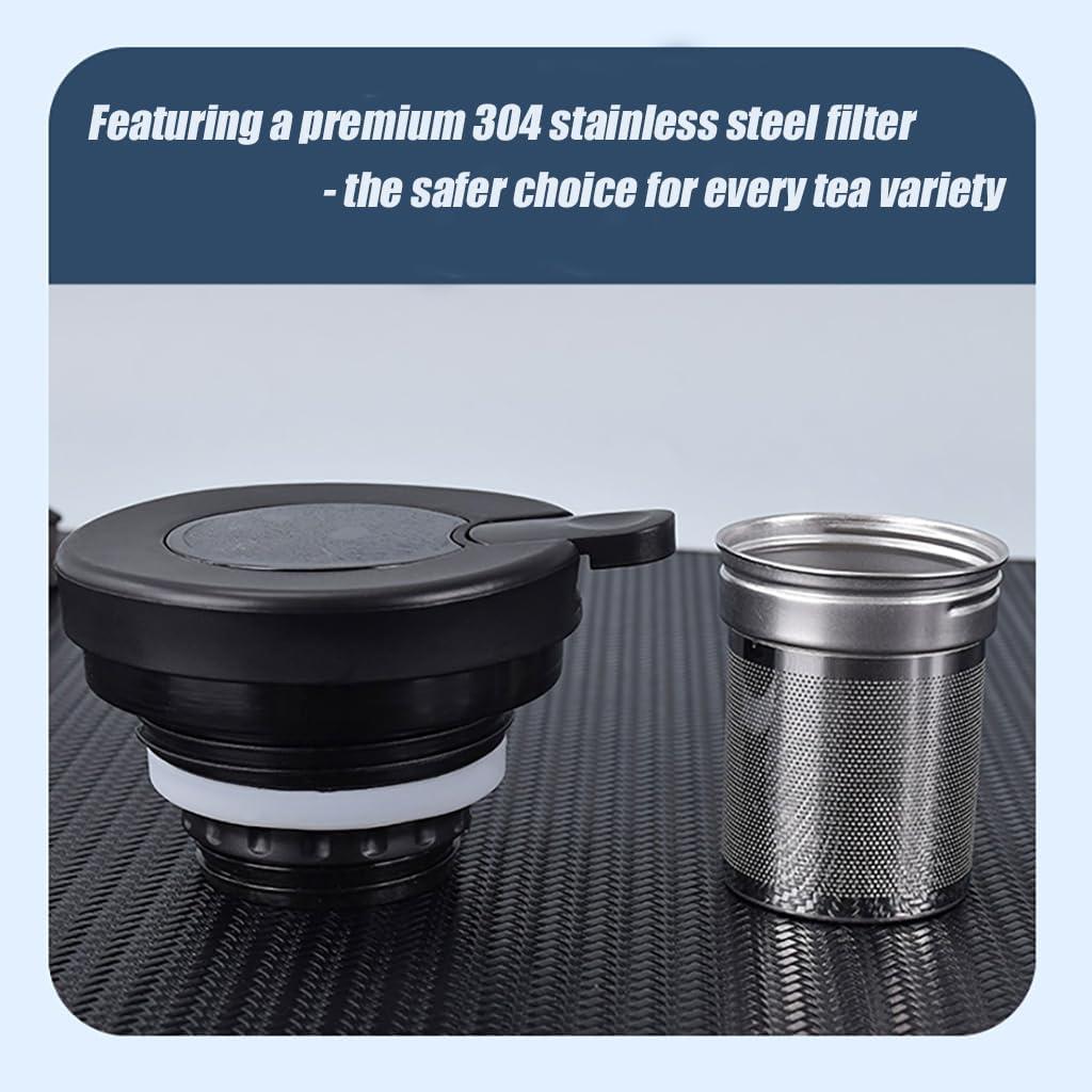 Termo de Té MofivKce 875ml Vintage Acero Inoxidable Aislado