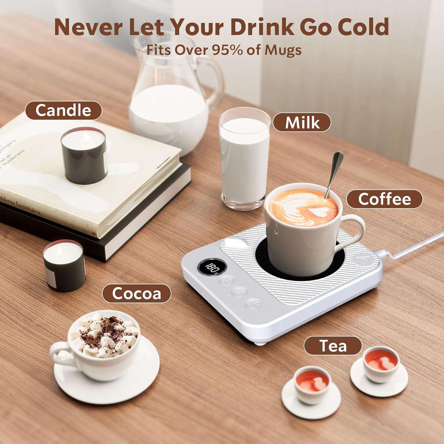 Calentador de Tazas Mirchro 36W con Pantalla y Temporizador