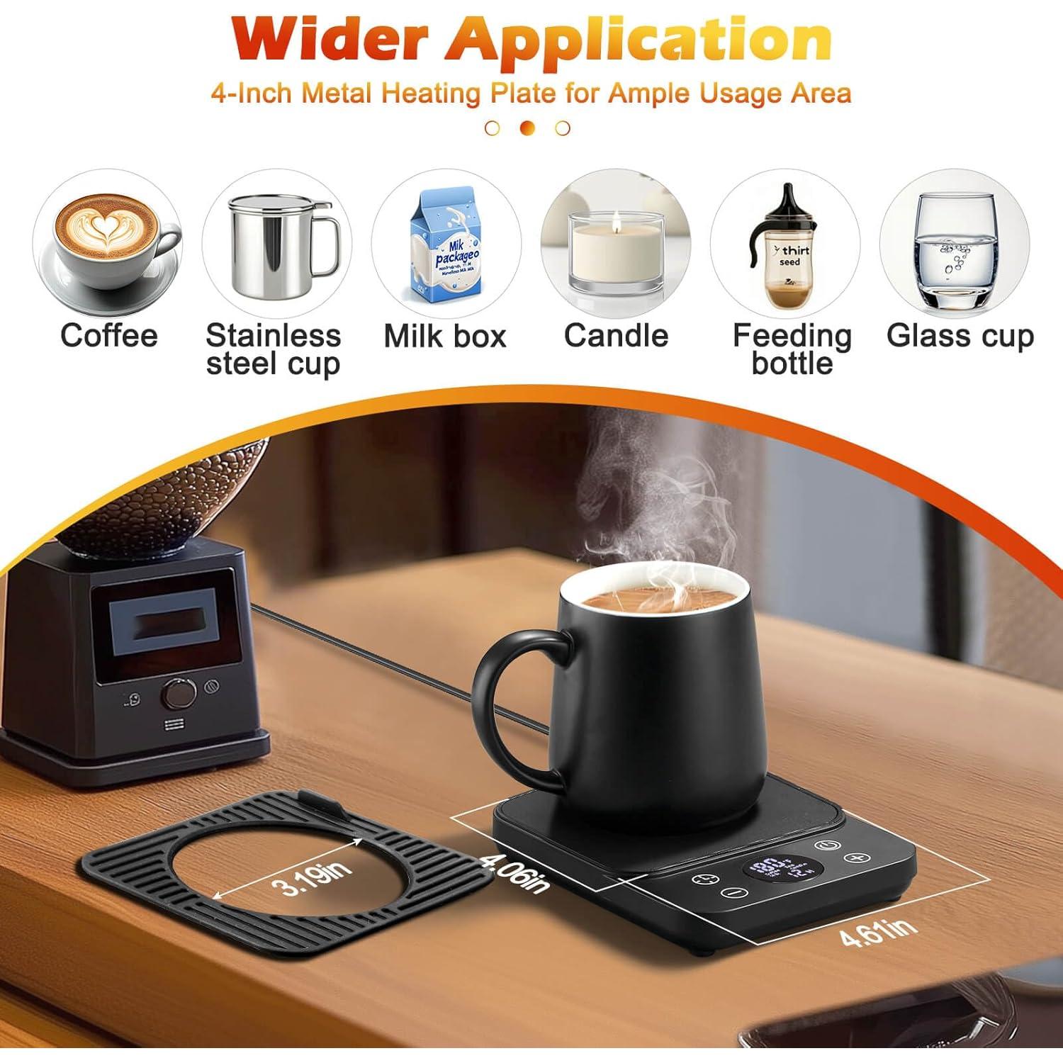 Calentador de Tazas Vyranexa 36W Negro con Temporizador y Apagado Automático