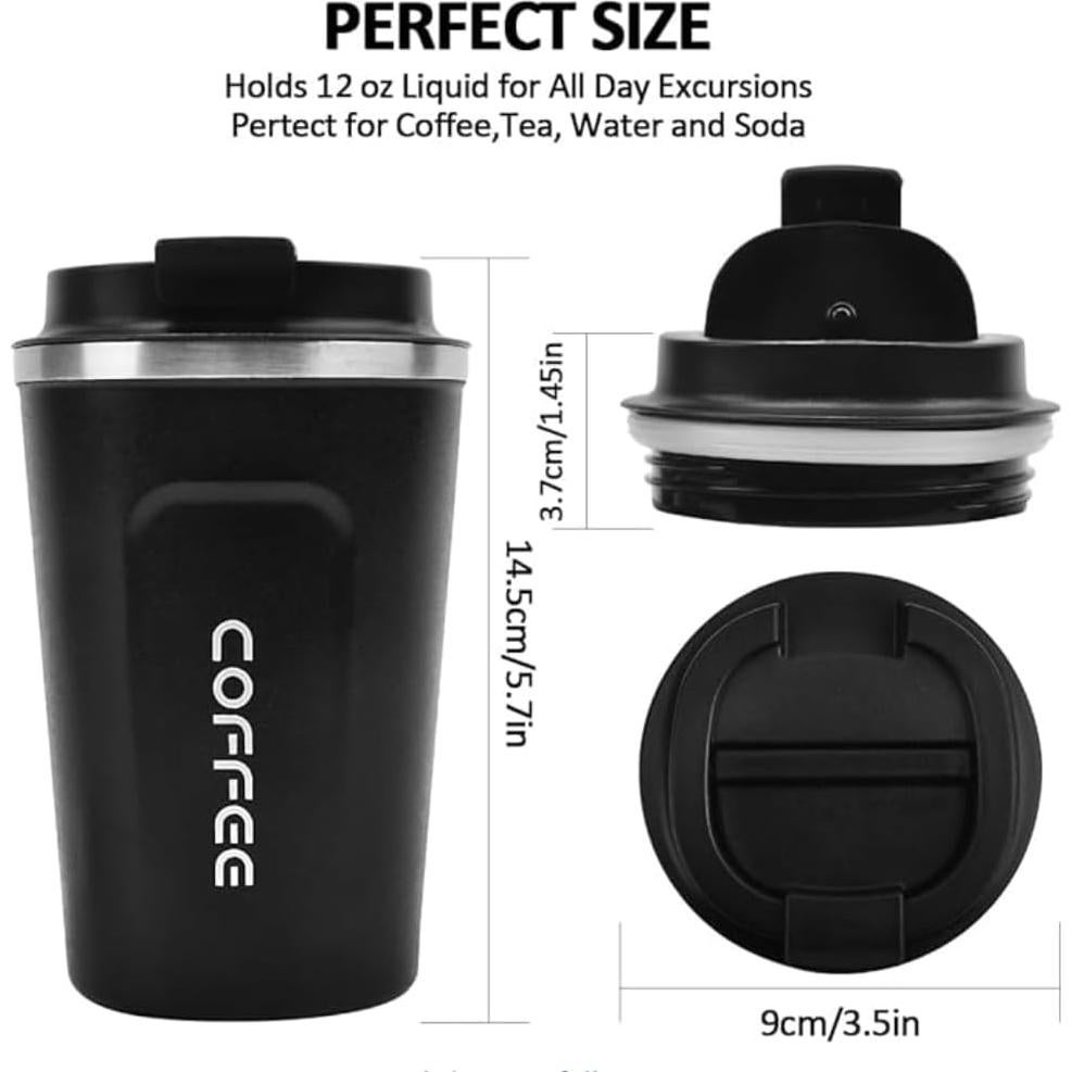 Taza de Café Inteligente Genérico 380ml Control Temperatura Negro