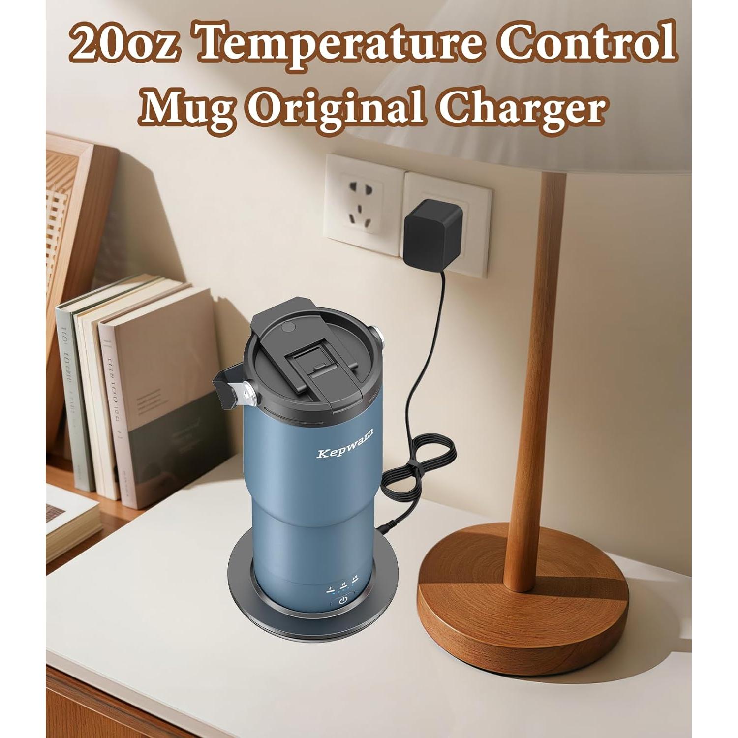 Base de Carga para Taza de Viaje Autocalentable Kepwam - Negro