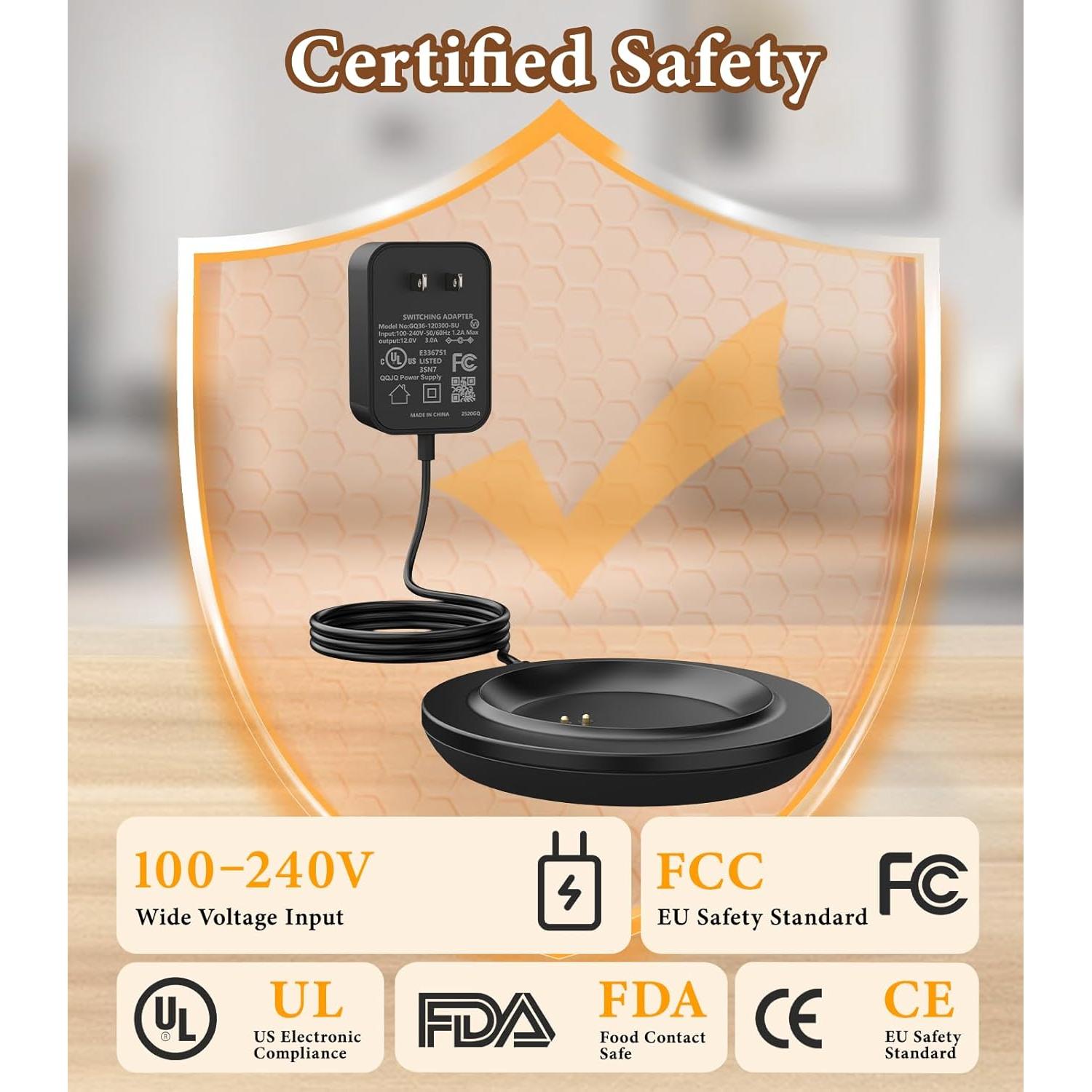 Base de Carga para Taza de Viaje Autocalentable Kepwam - Negro