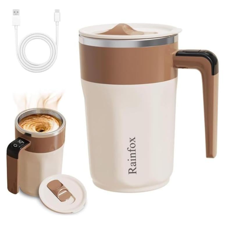 Taza inteligente de auto-mezcla Rainfox 414ml acero inoxidable