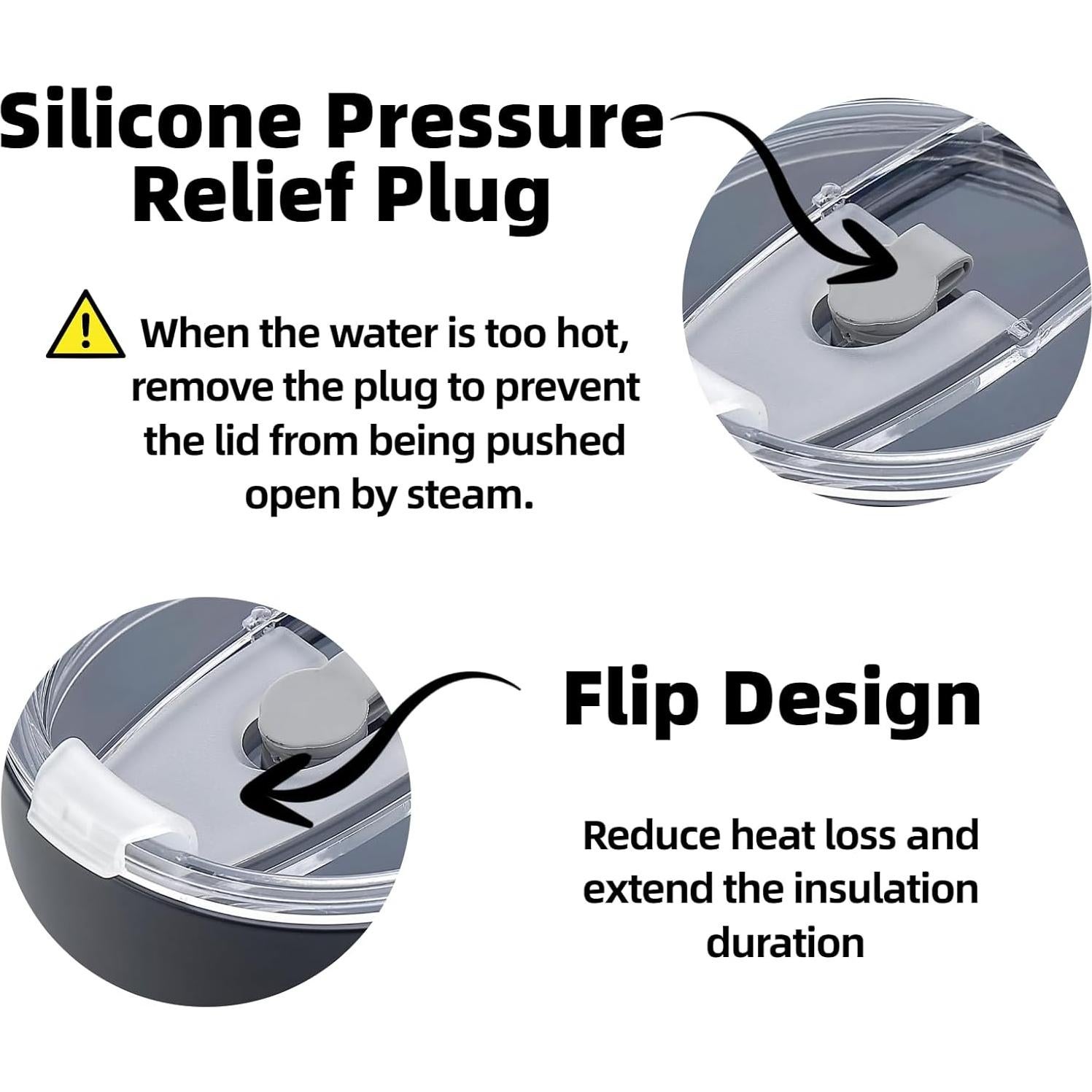 Tapa de Taza de Café NASIUSE 14 oz A Prueba de Derrames