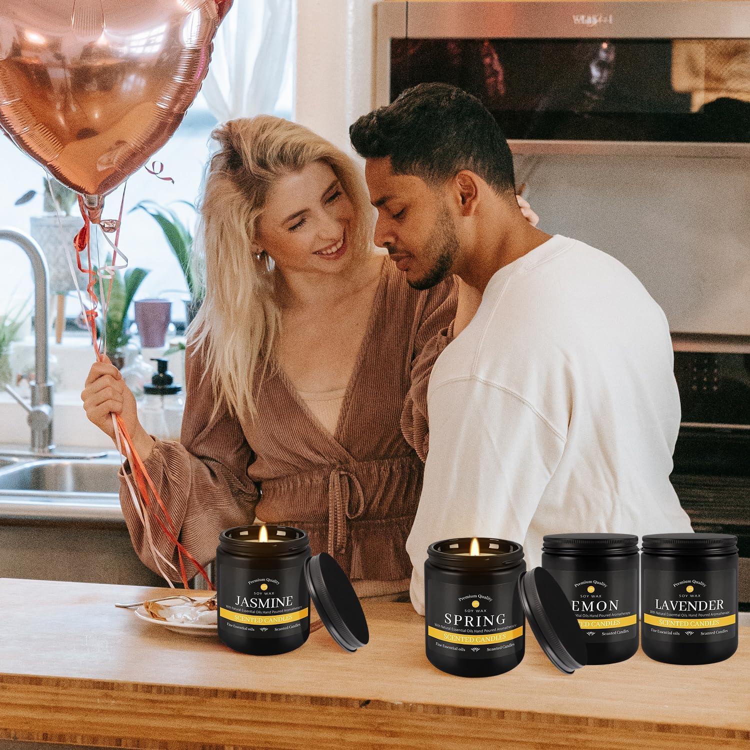 Juego de Velas Aromáticas YOROXRG 9 Piezas Cera de Soja