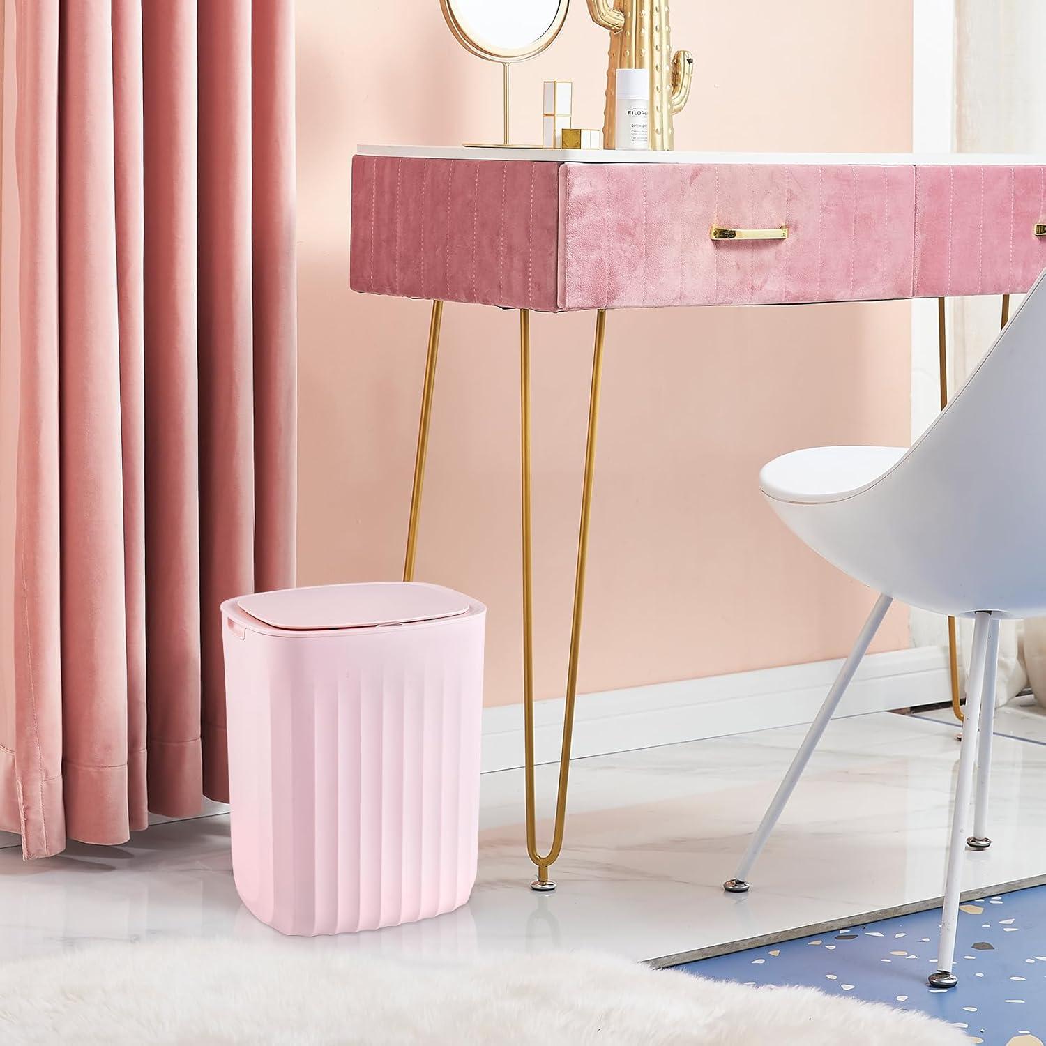 Basurero Automático ELPHECO 3.5 Galones Rosa con Sensor