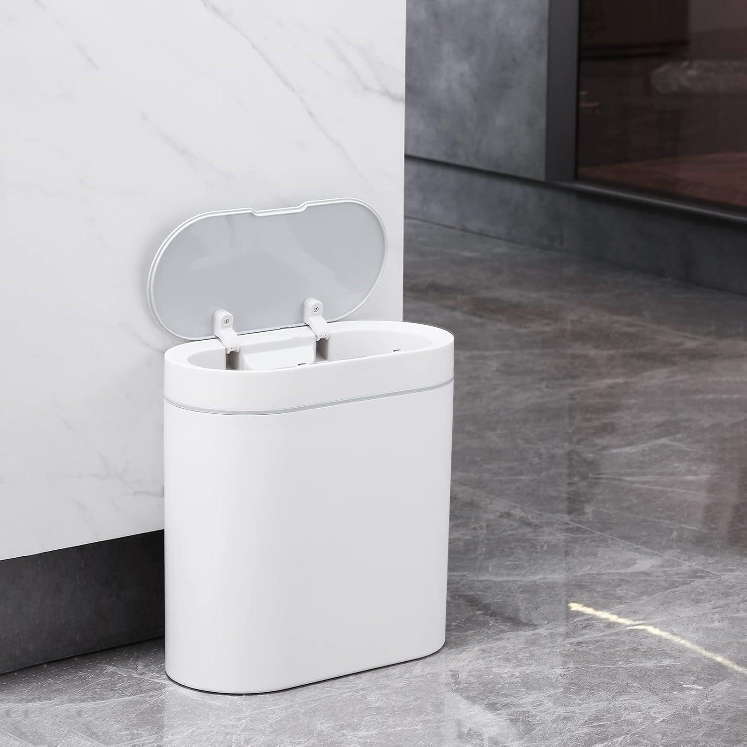 Papelera de Baño ELPHECO 9.5L con Sensor Automático - Blanco