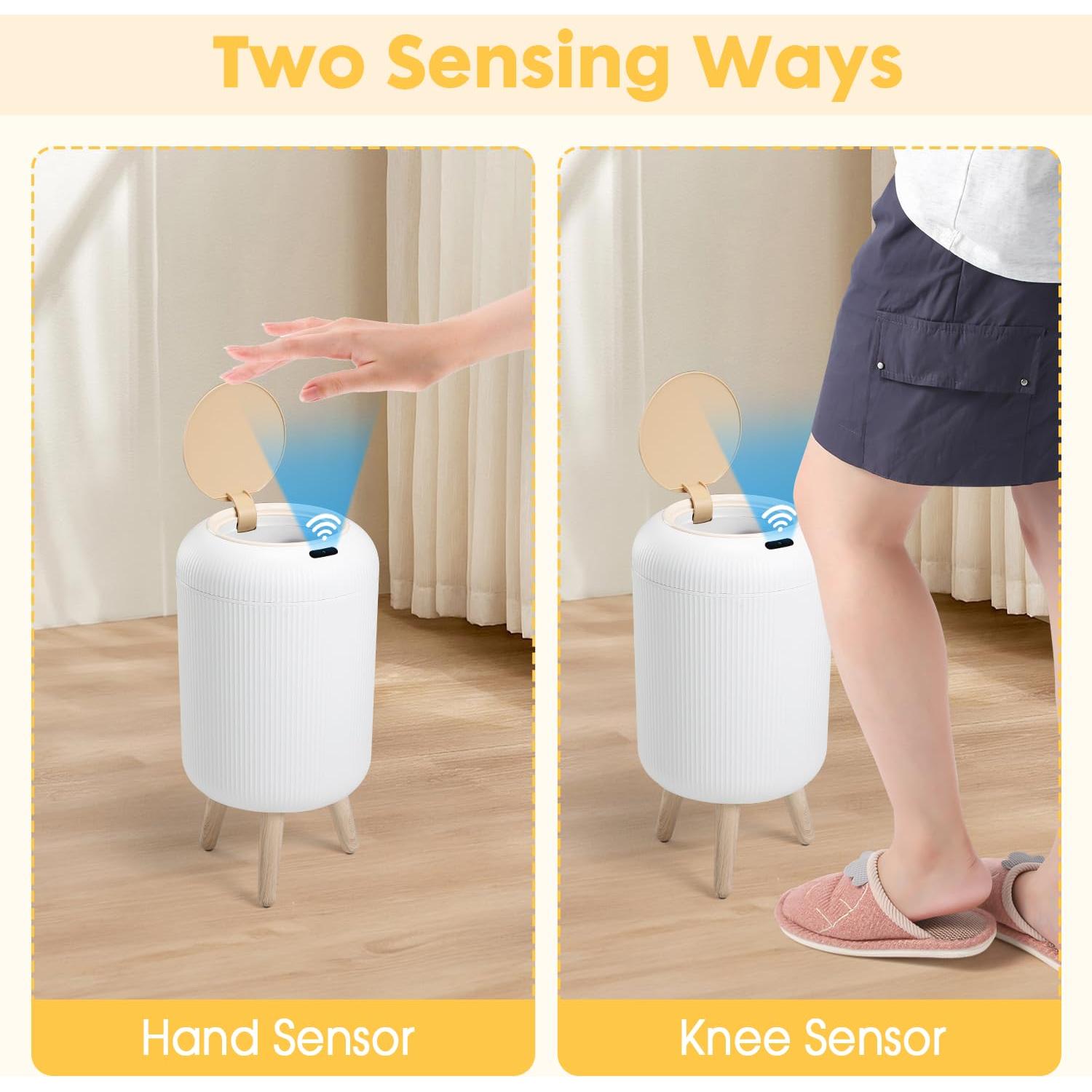 Cubo de Basura Automático con Sensor onlcuk 11L Blanco