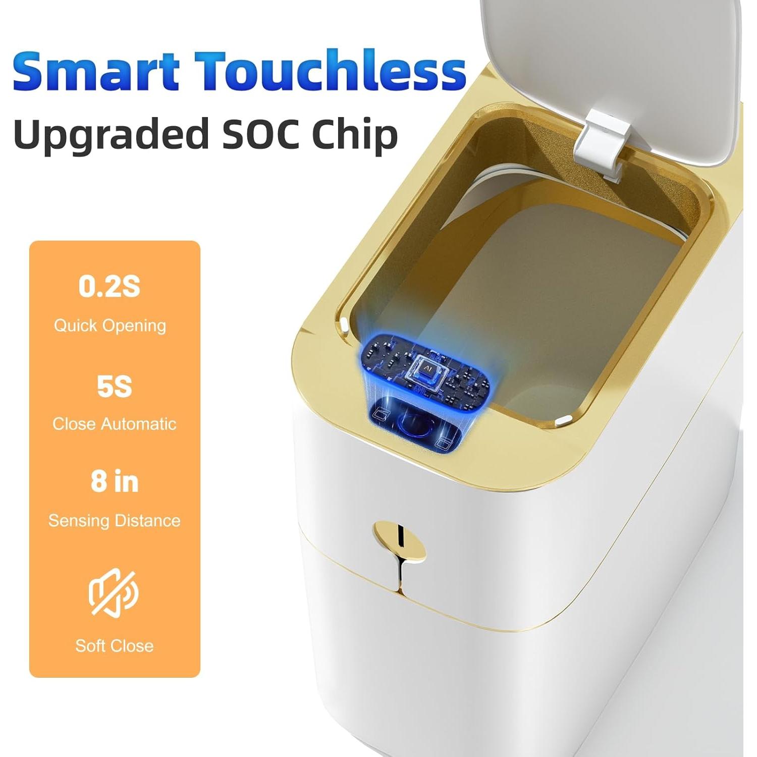 Cubo de Basura Automático MOPALL 13L con Sensor Infrarrojo