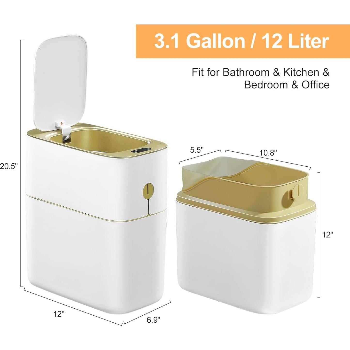 Cubo de Basura Automático MOPALL 13L con Sensor Infrarrojo