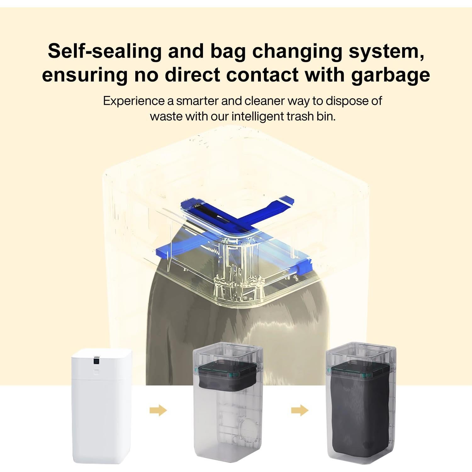 Cubo de Basura Inteligente Airdeer C3 3 Galones con Sensor