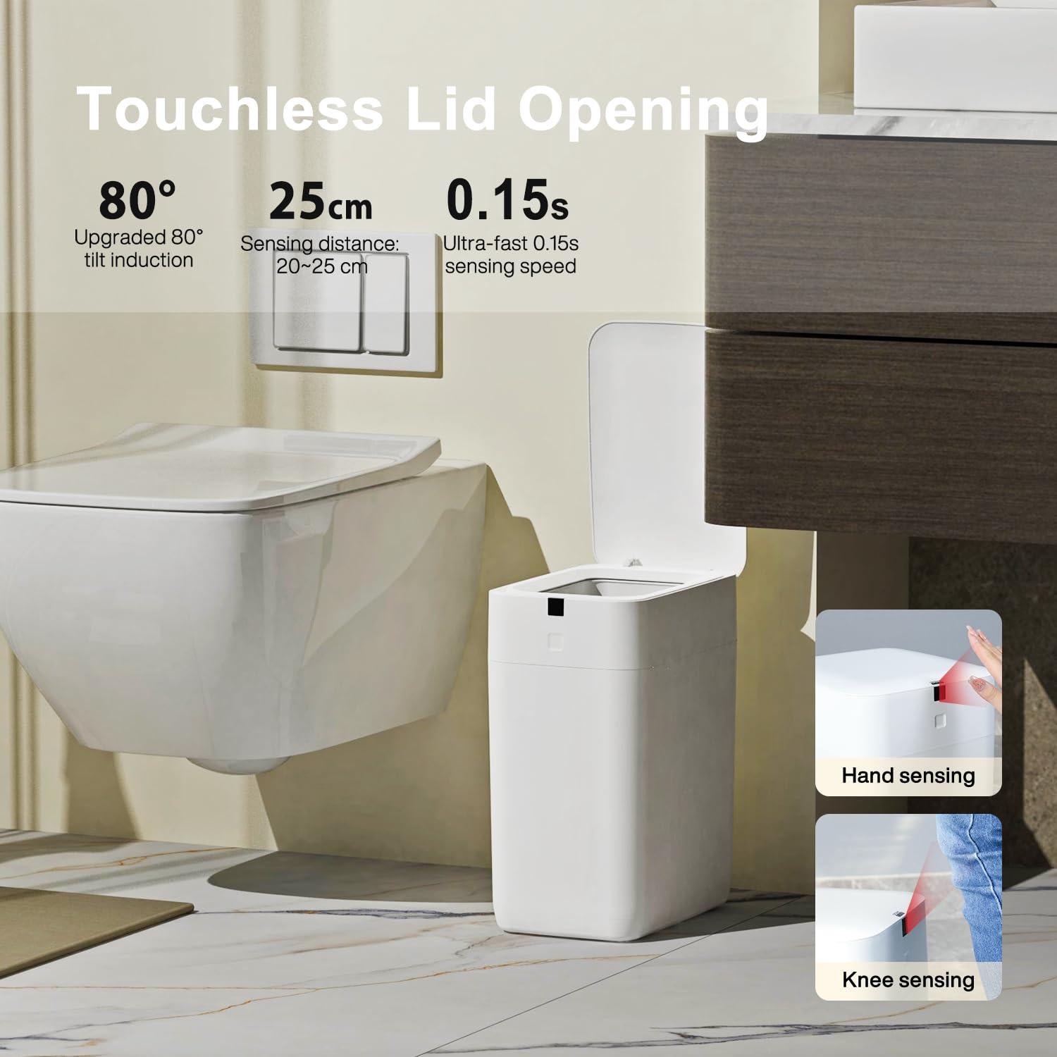 Cubo de Basura Inteligente Airdeer C3 3 Galones con Sensor