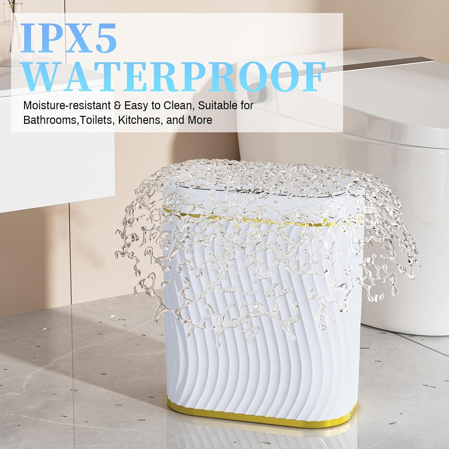 Cubo de Basura Inteligente Steo Spce 9.84L Oro Blanco