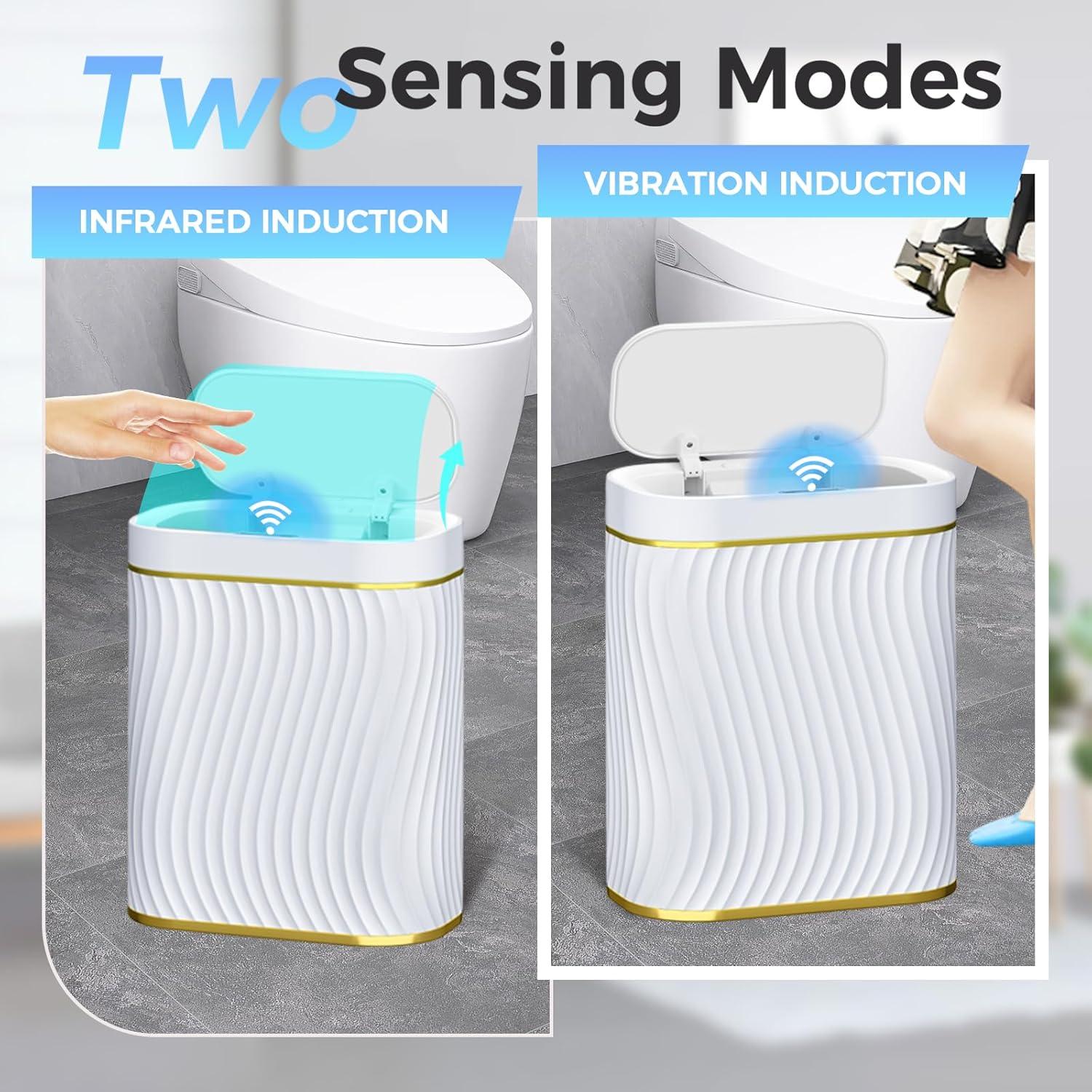 Cubo de Basura Inteligente Steo Spce 9.84L Oro Blanco