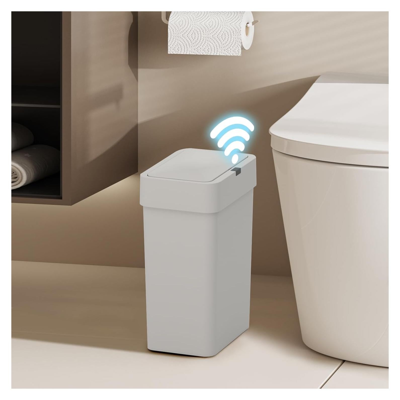 Papelera de Baño ELPHECO con Sensor 9.5L Gris