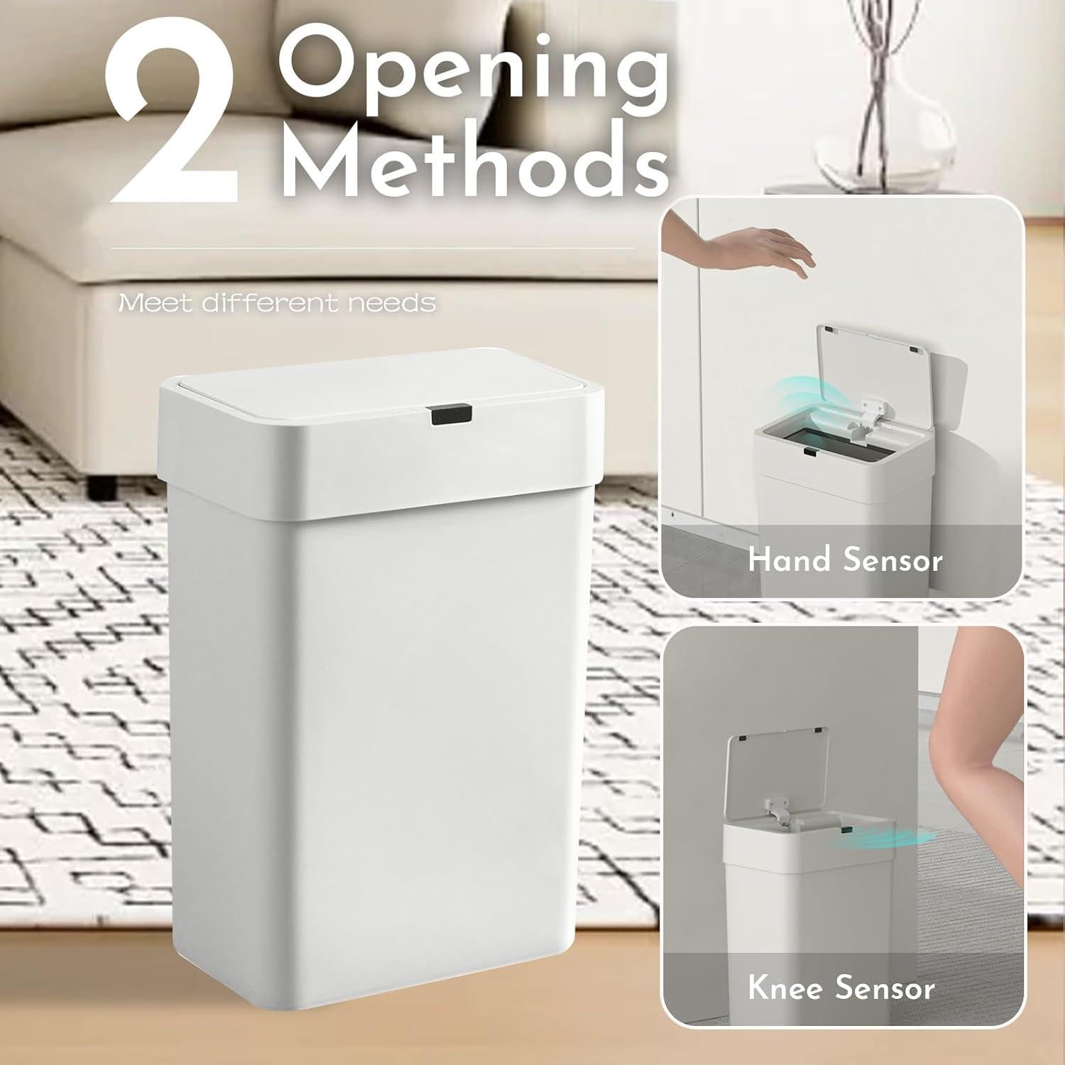 Papelera de Baño ELPHECO con Sensor 9.5L Gris