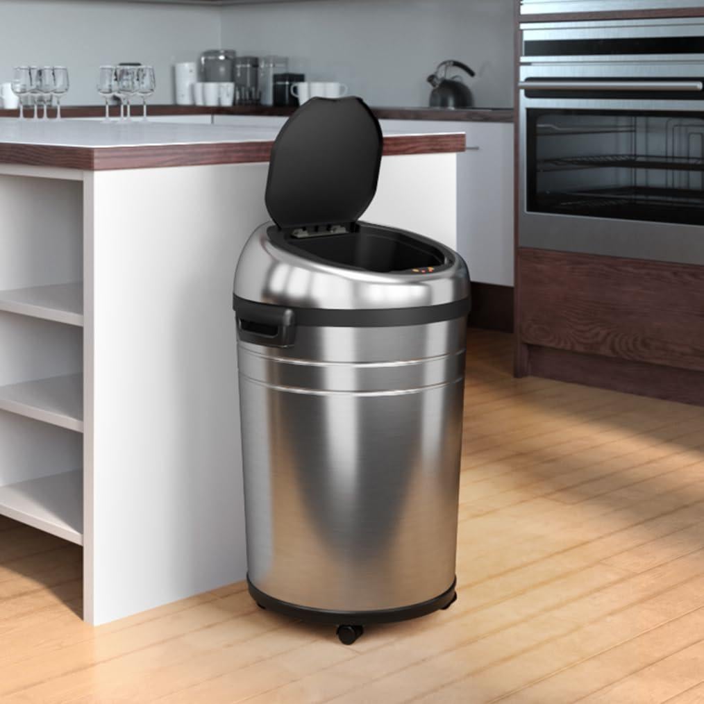 Basurero Sensorial iTouchless 85L Acero Inoxidable con Filtro de Olores
