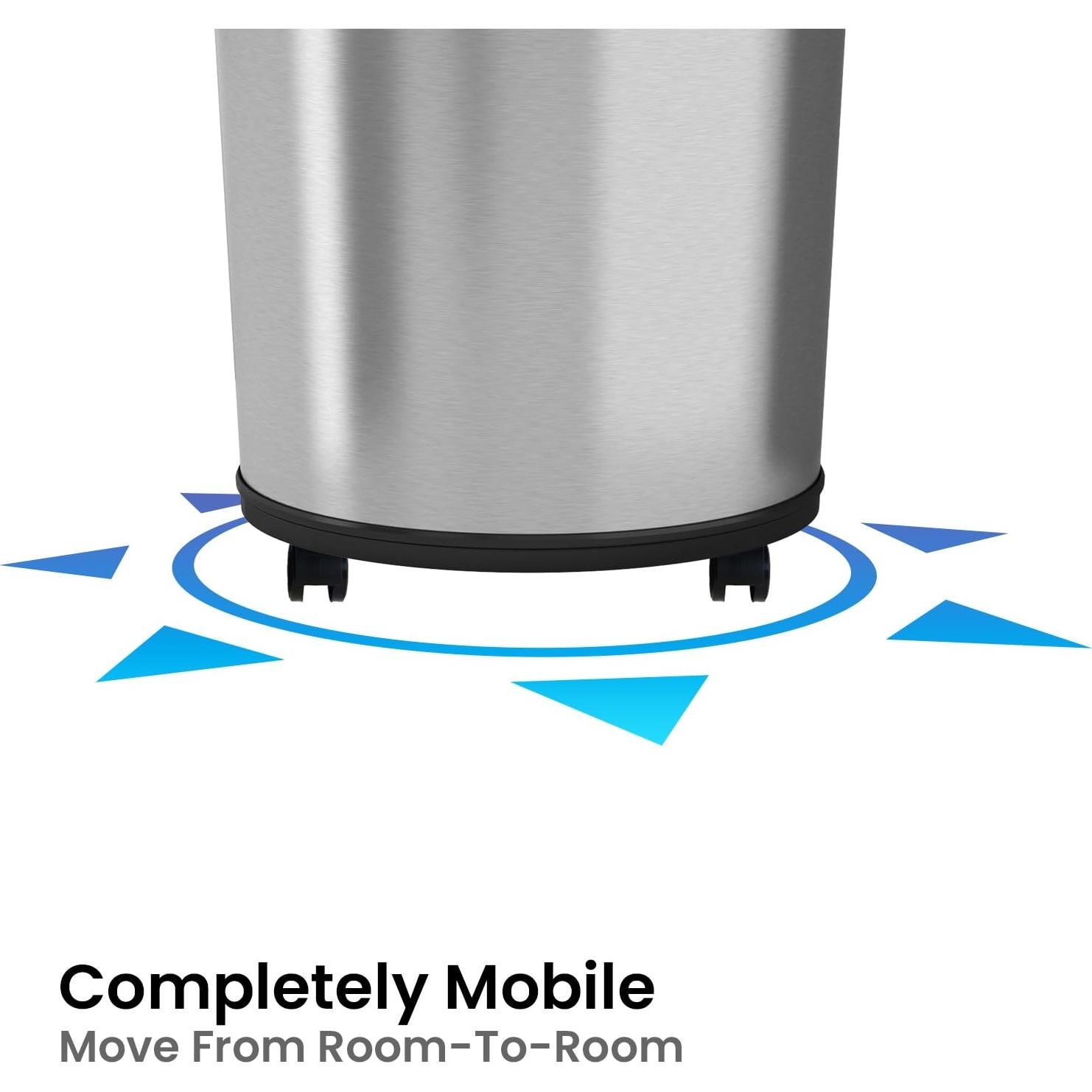 Basurero Sensorial iTouchless 85L Acero Inoxidable con Filtro de Olores