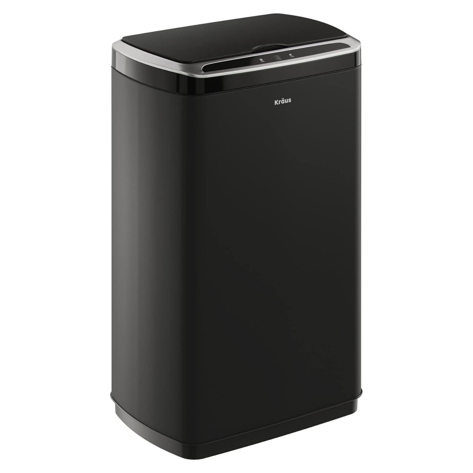 Basurero KRAUS GarbagePro 49L Rectangular Negro Mate con Sensor
