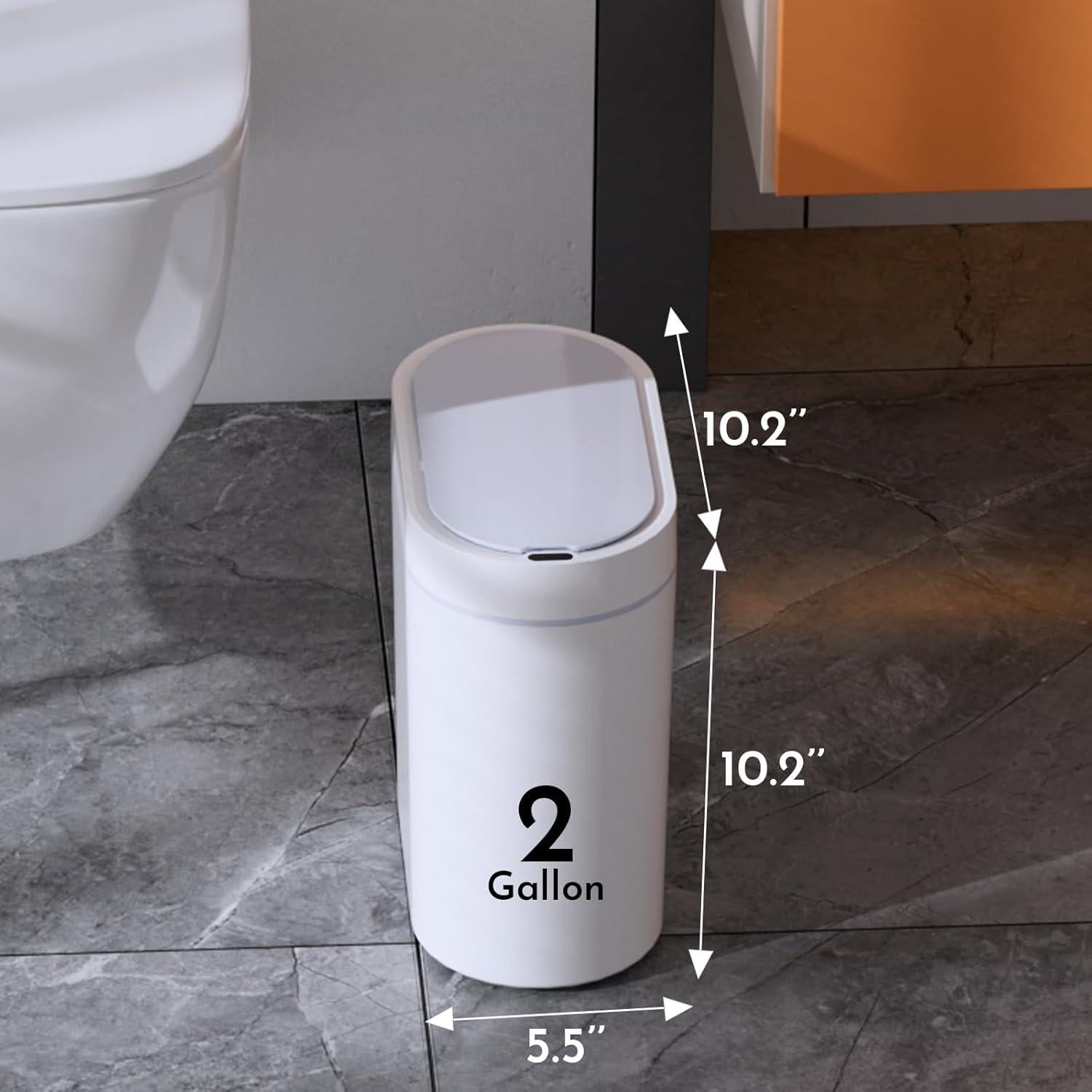 Cubeta de Basura Automática Syncvibe 2 Galones Blanco con Sensor