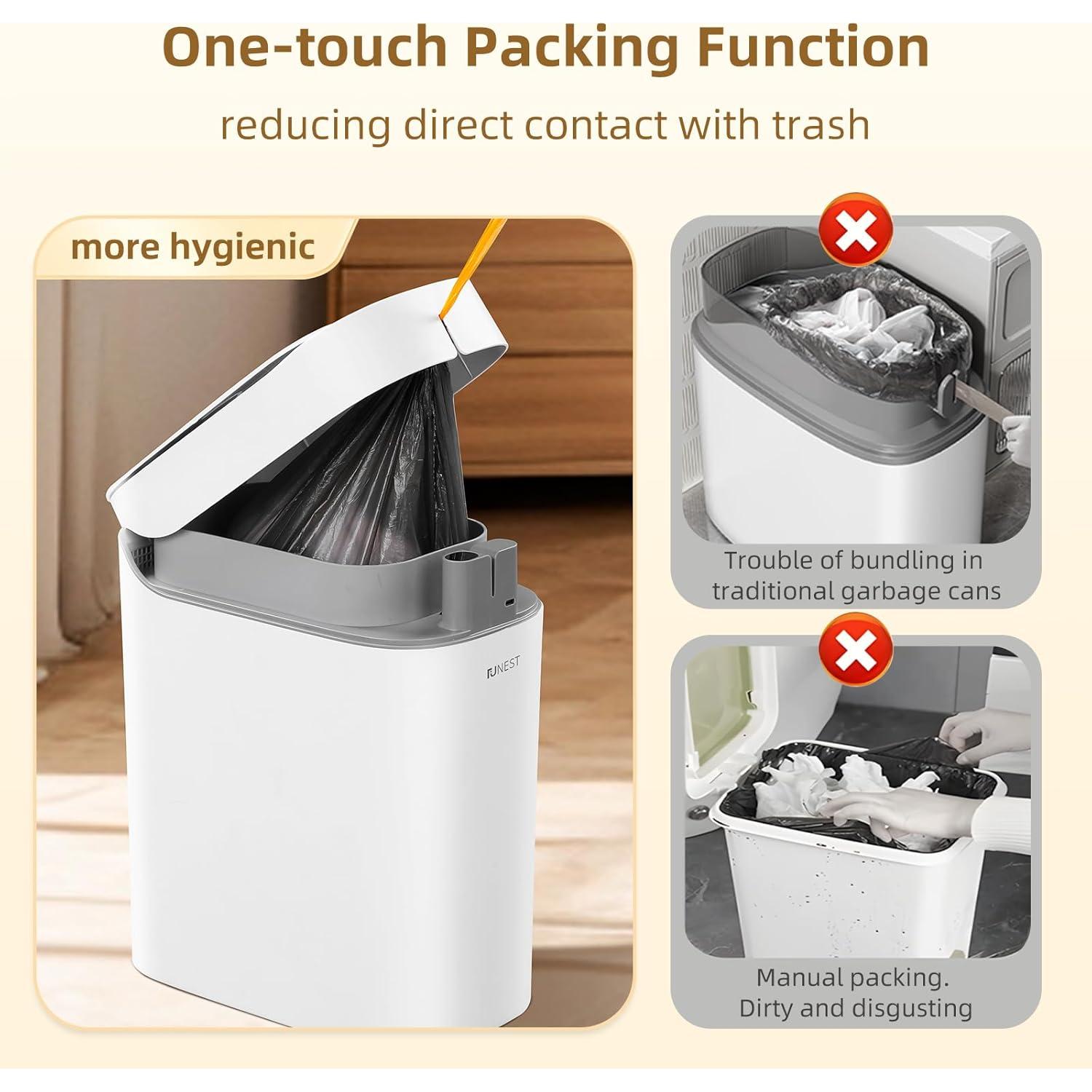 Cubo de Basura Automático Funest 13.2L con Sensor y Tapa