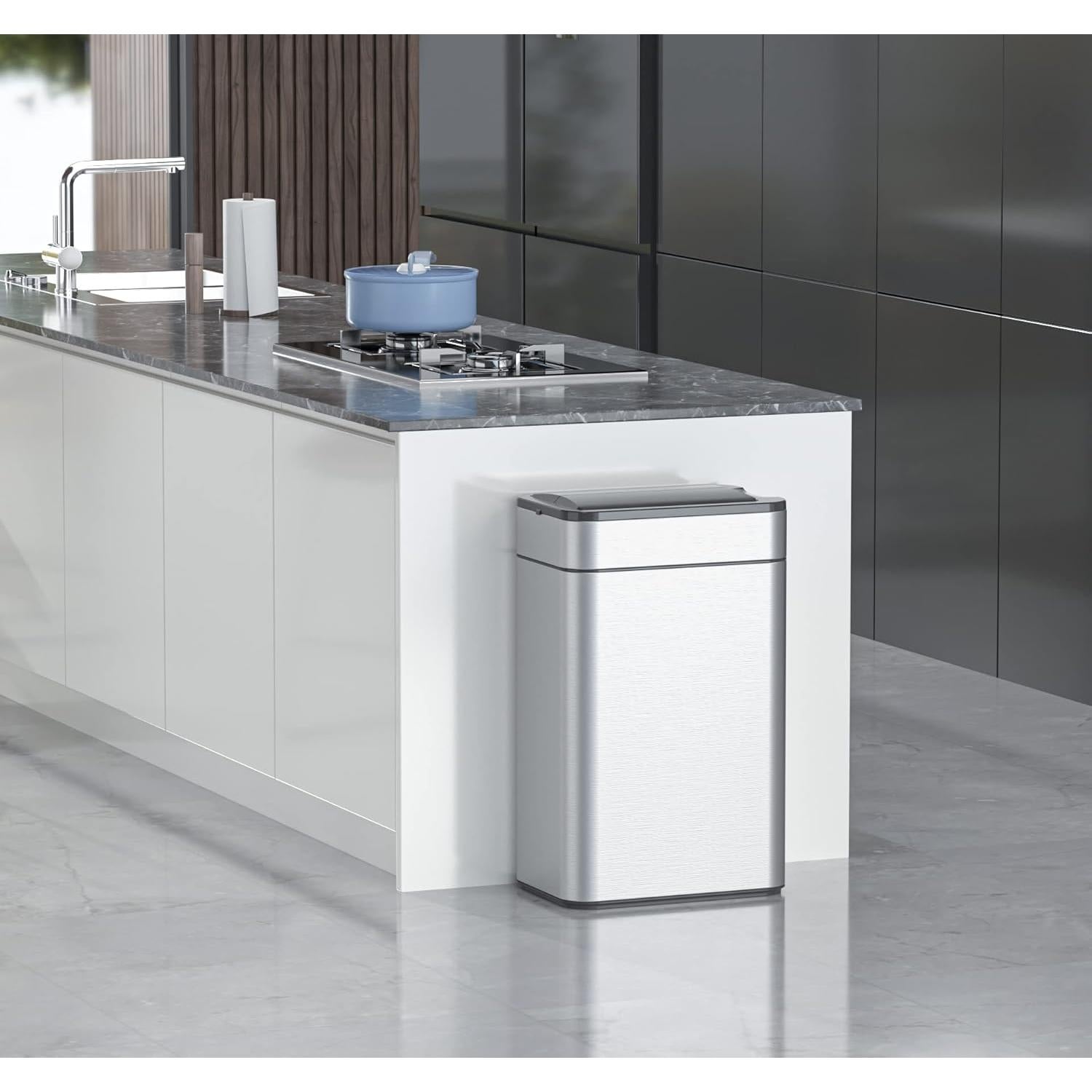 Cubo de Basura Automático ELPHECO 60L con Sensor de Movimiento