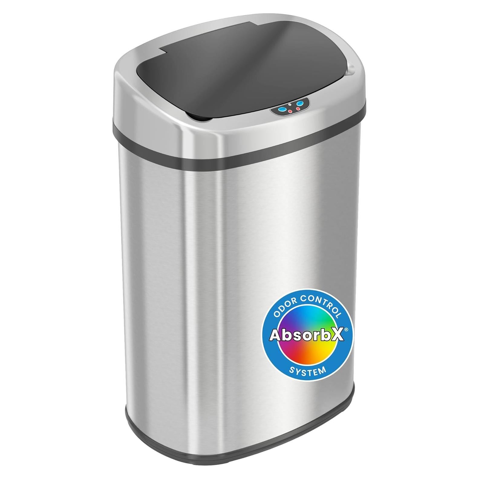 Basurero Automático iTouchless 13 Galones Acero Inoxidable