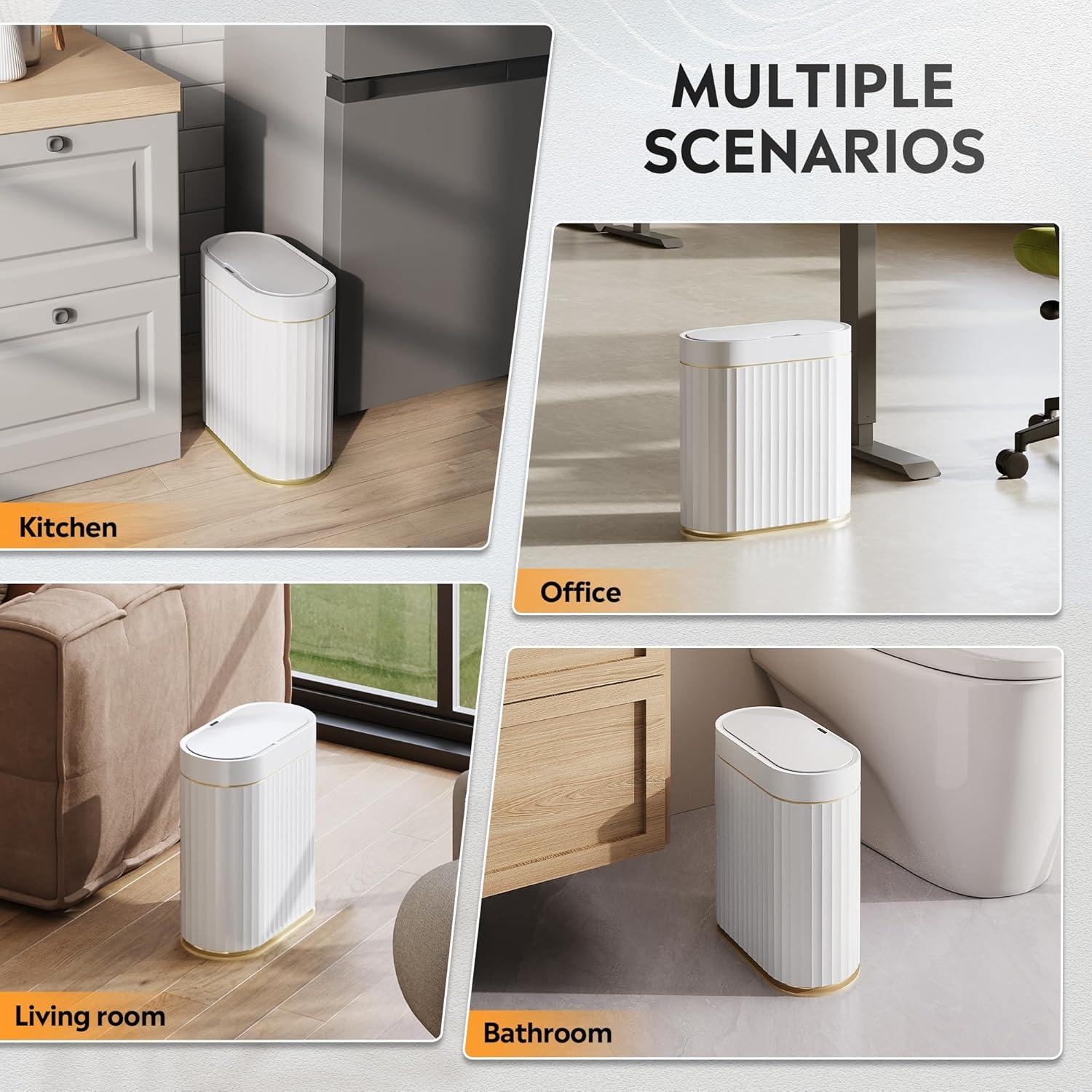 Cubo de Basura Automático WLIVE 9L con Sensor de Movimiento