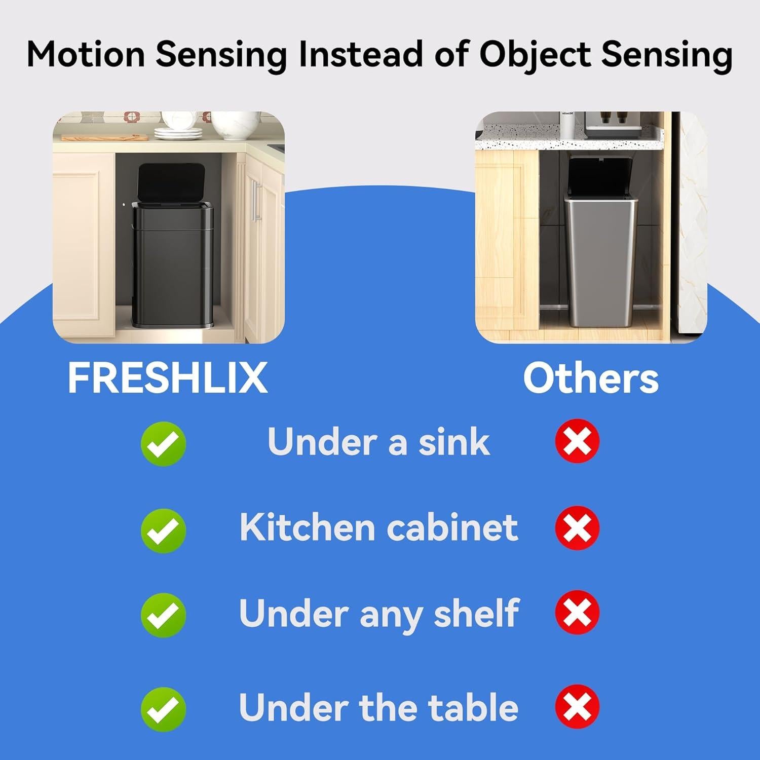 Basurero Automático 6 Galones Aimashi Acero Inoxidable Tapa Silenciosa