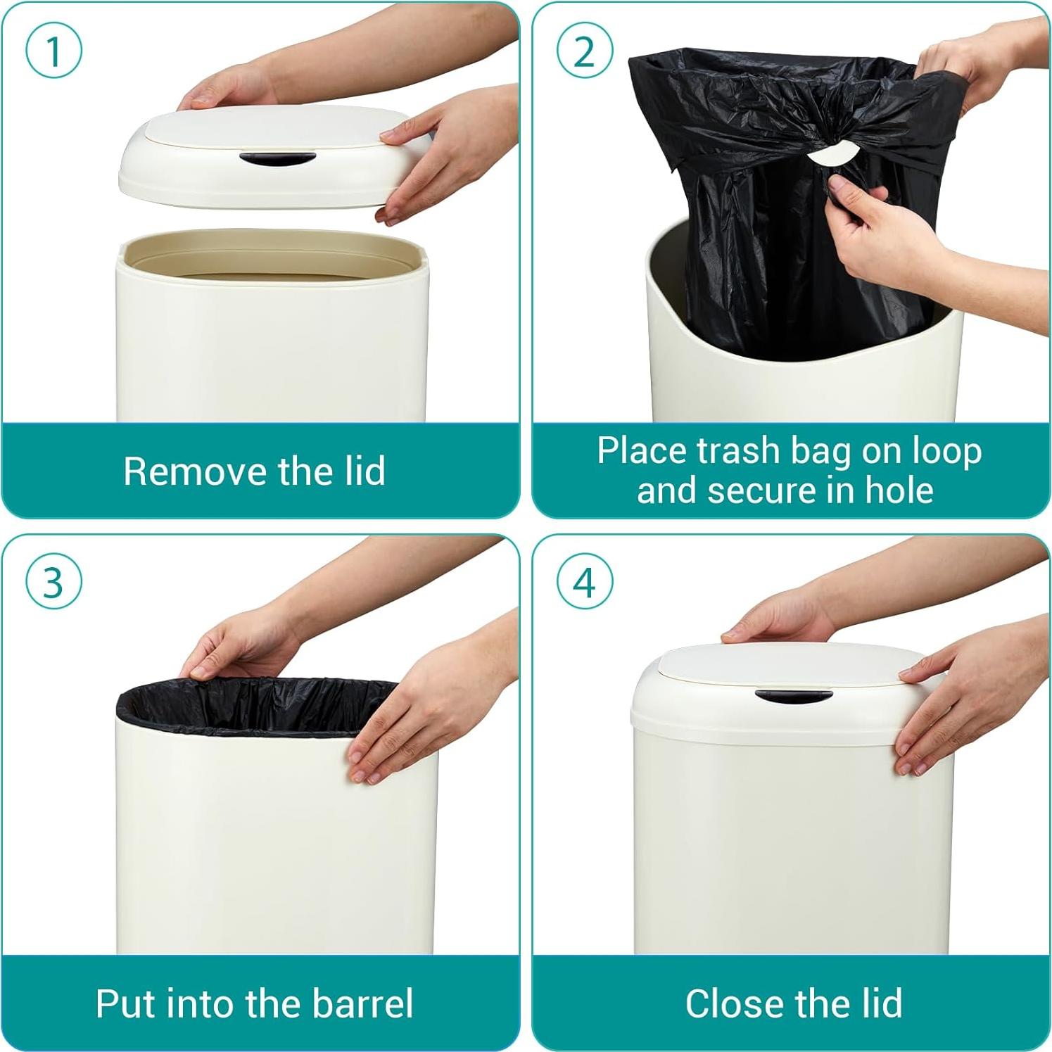 Basurero Automático Garvee 30L con Sensor de Movimiento