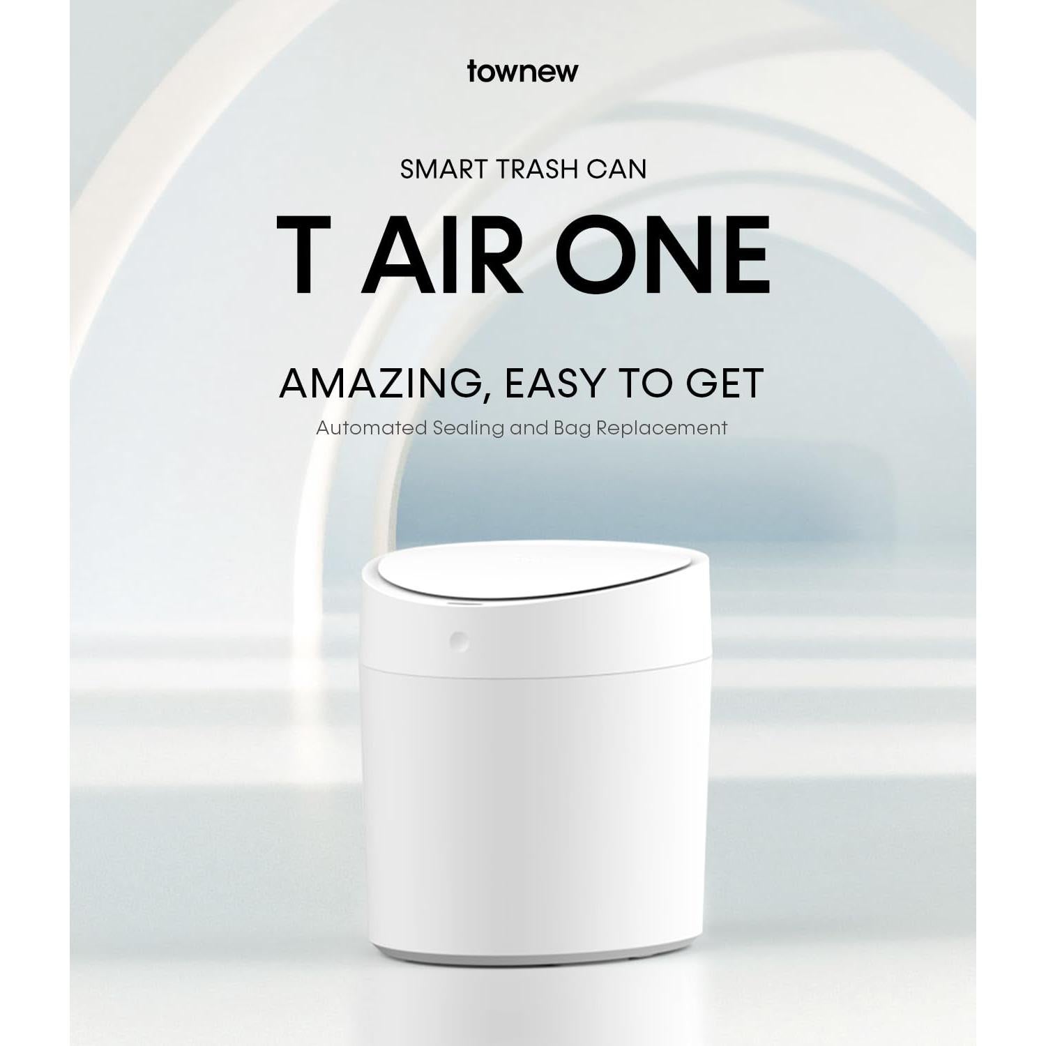 Basurero Inteligente TOWNEW T AIR ONE 9.84L Automático Blanco