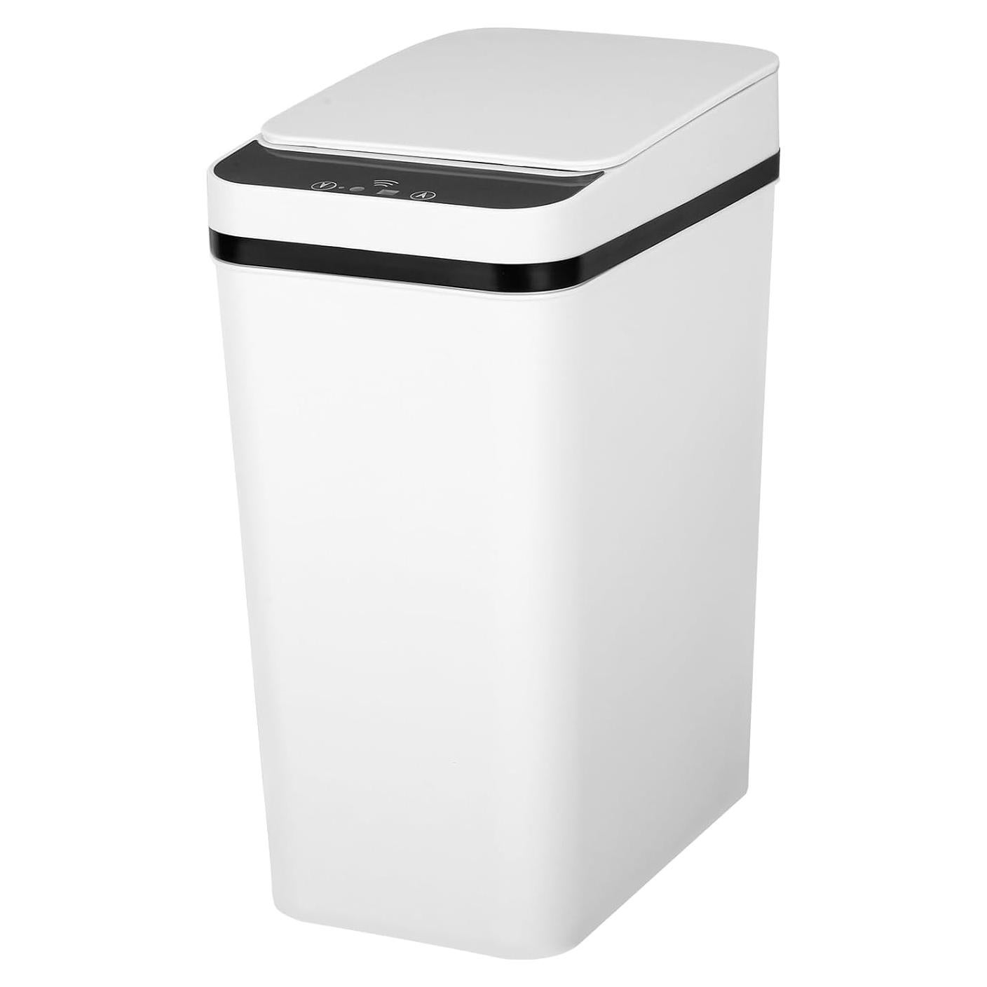 Cubierta de Basura Automática Zhuoquan 23.4x15.7cm Blanca