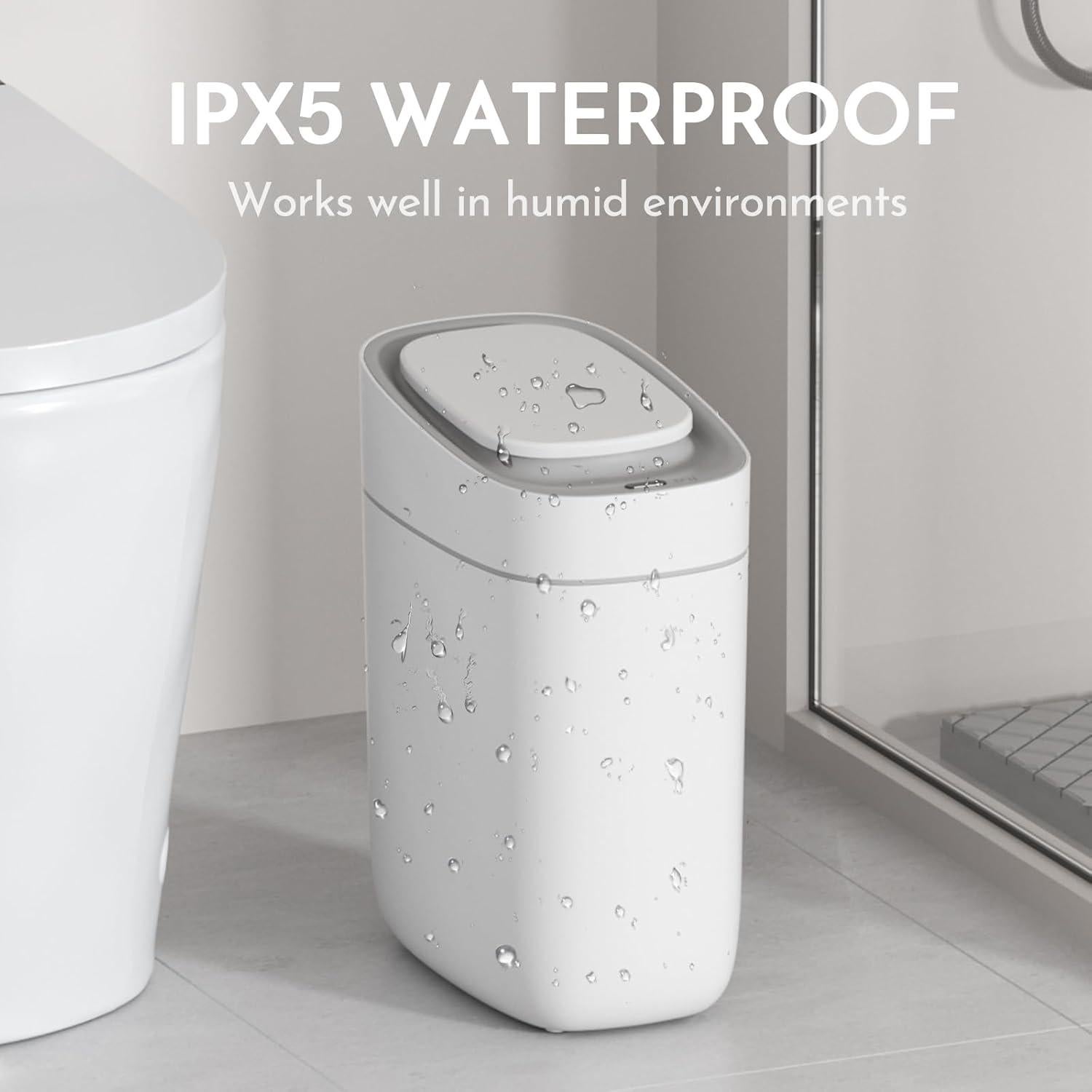 Papelera Automática ELPHECO 9L con Sensor Infrarrojo Blanca