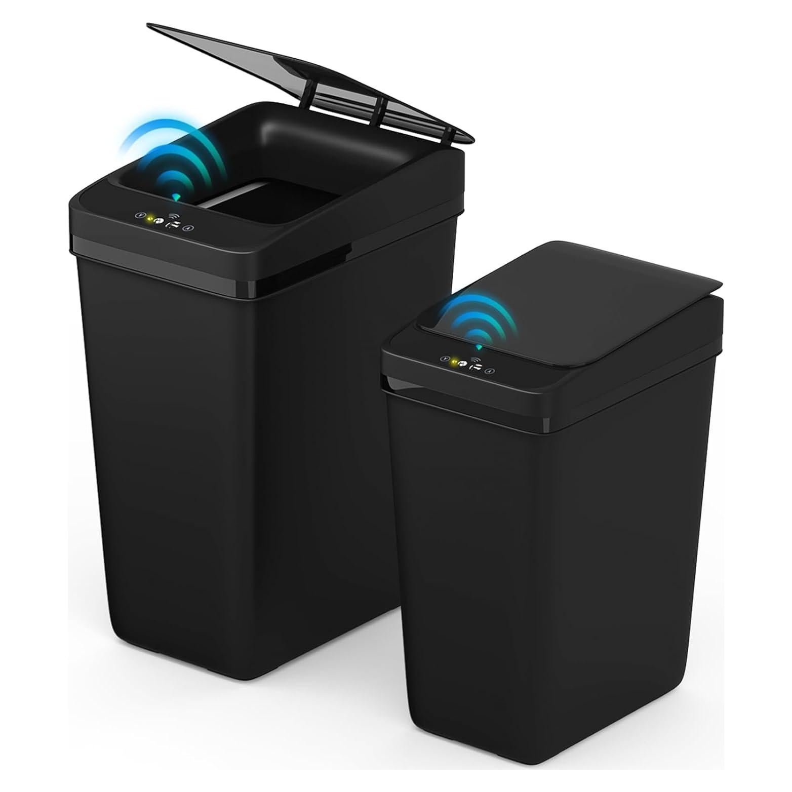 Basurero Automático Procade 2 Pack 4 Gal y 2.5 Gal Negro