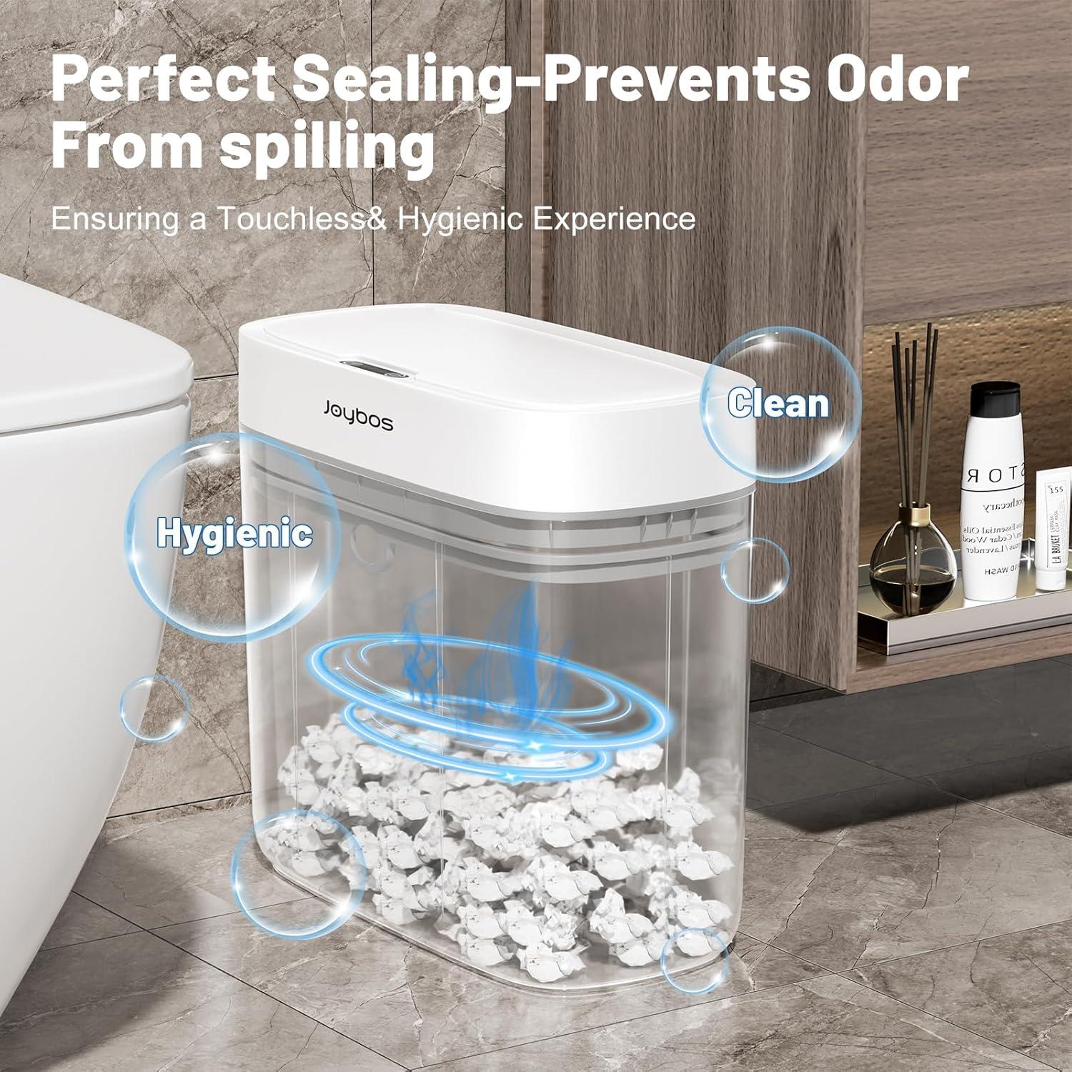 Basurero Inteligente JUDRDO 3.5 Galones con Sensor Blanco