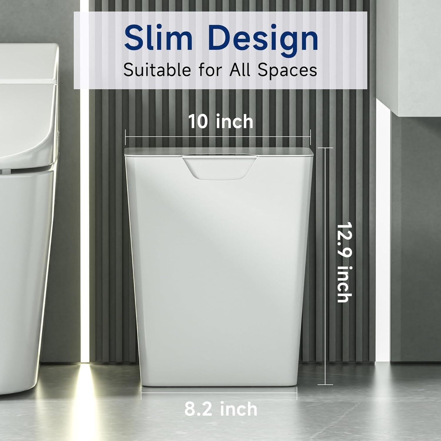 Cubo de Basura Inteligente YEEFIGRO 15.9L con Sensor Automático