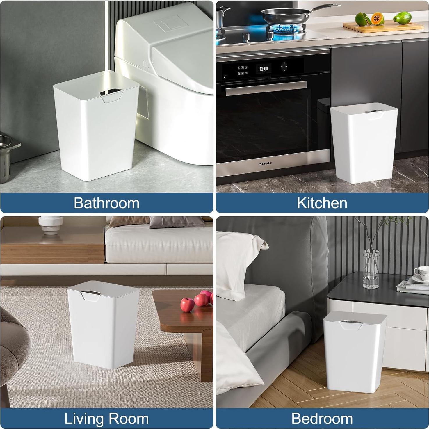 Cubo de Basura Inteligente YEEFIGRO 15.9L con Sensor Automático