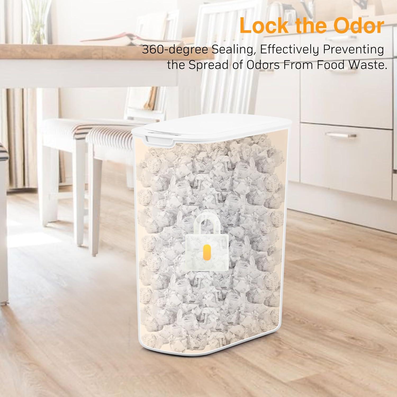 Cesto de Basura Automático LJIACLEA 19L Blanco con Sensor