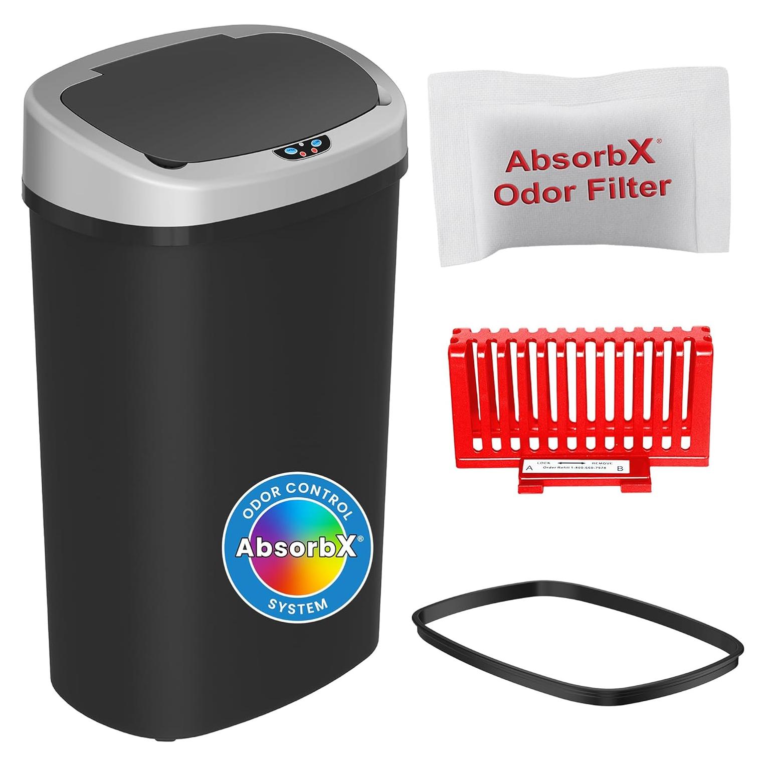 Bote de Basura Automático iTouchless 49L con Sensor y Filtro