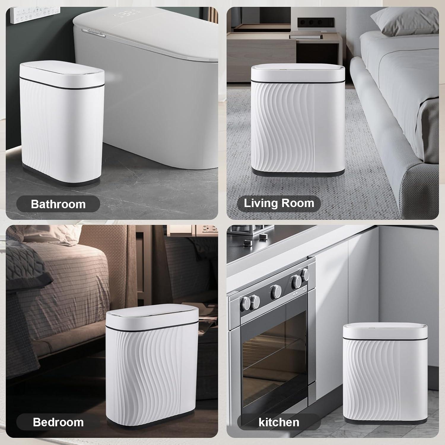 Cubo de Basura Automático SYNCVIBE 7.57L con Sensor Infrarrojo