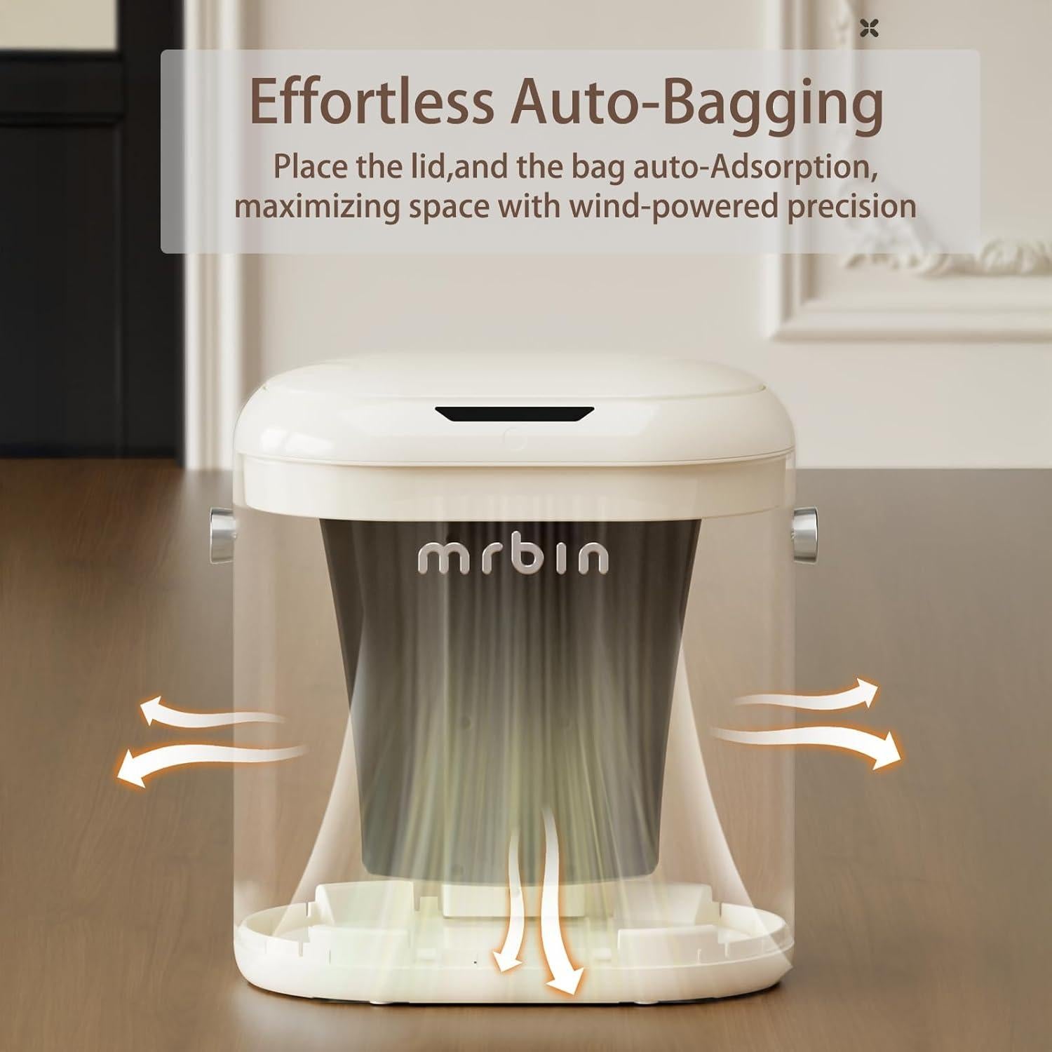 Cubo de Basura Automático MRBIN 12L Blanco Sin Tacto