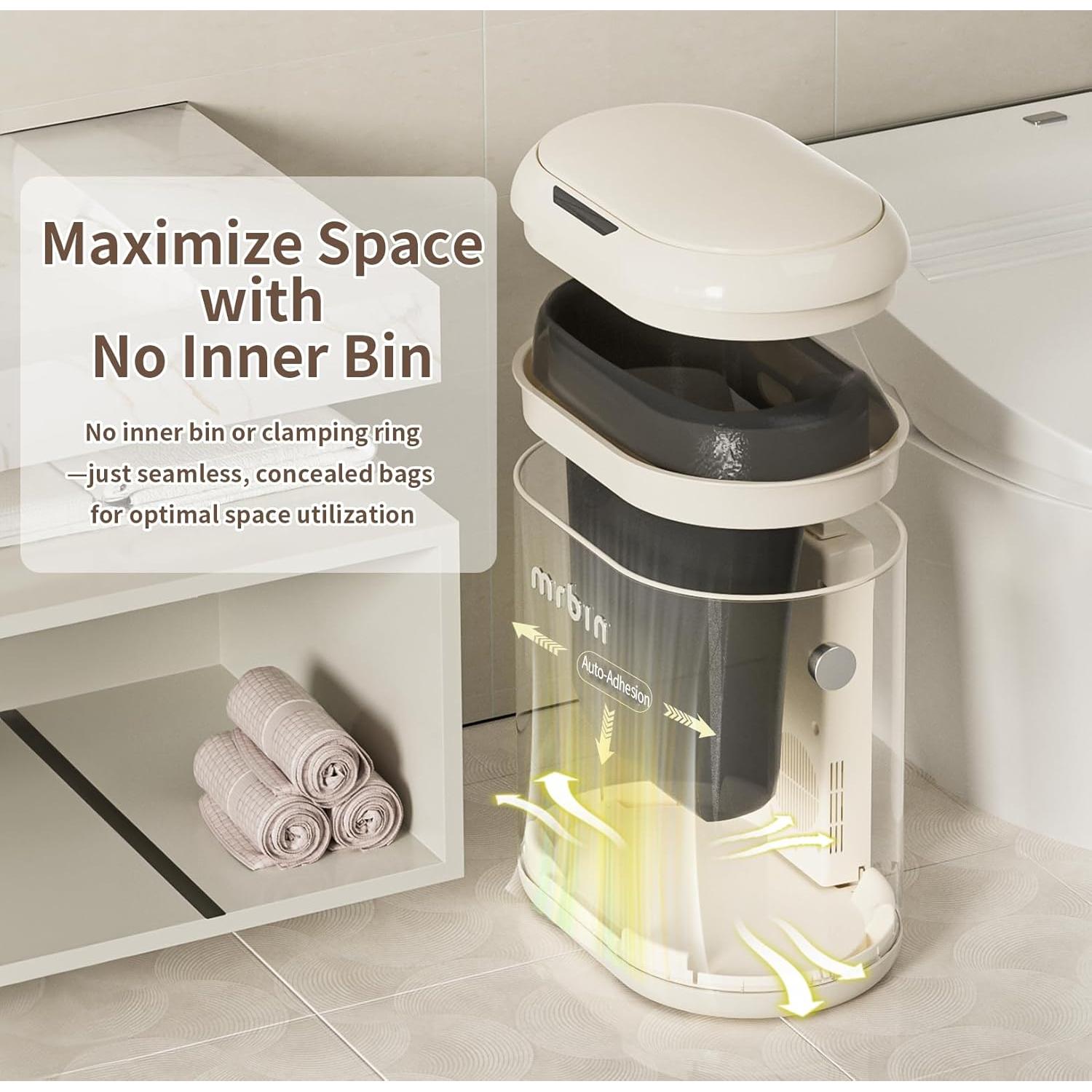 Cubo de Basura Automático MRBIN 12L Blanco Sin Tacto