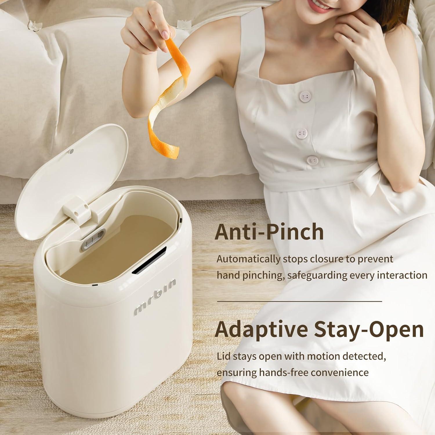 Cubo de Basura Automático MRBIN 12L Blanco Sin Tacto